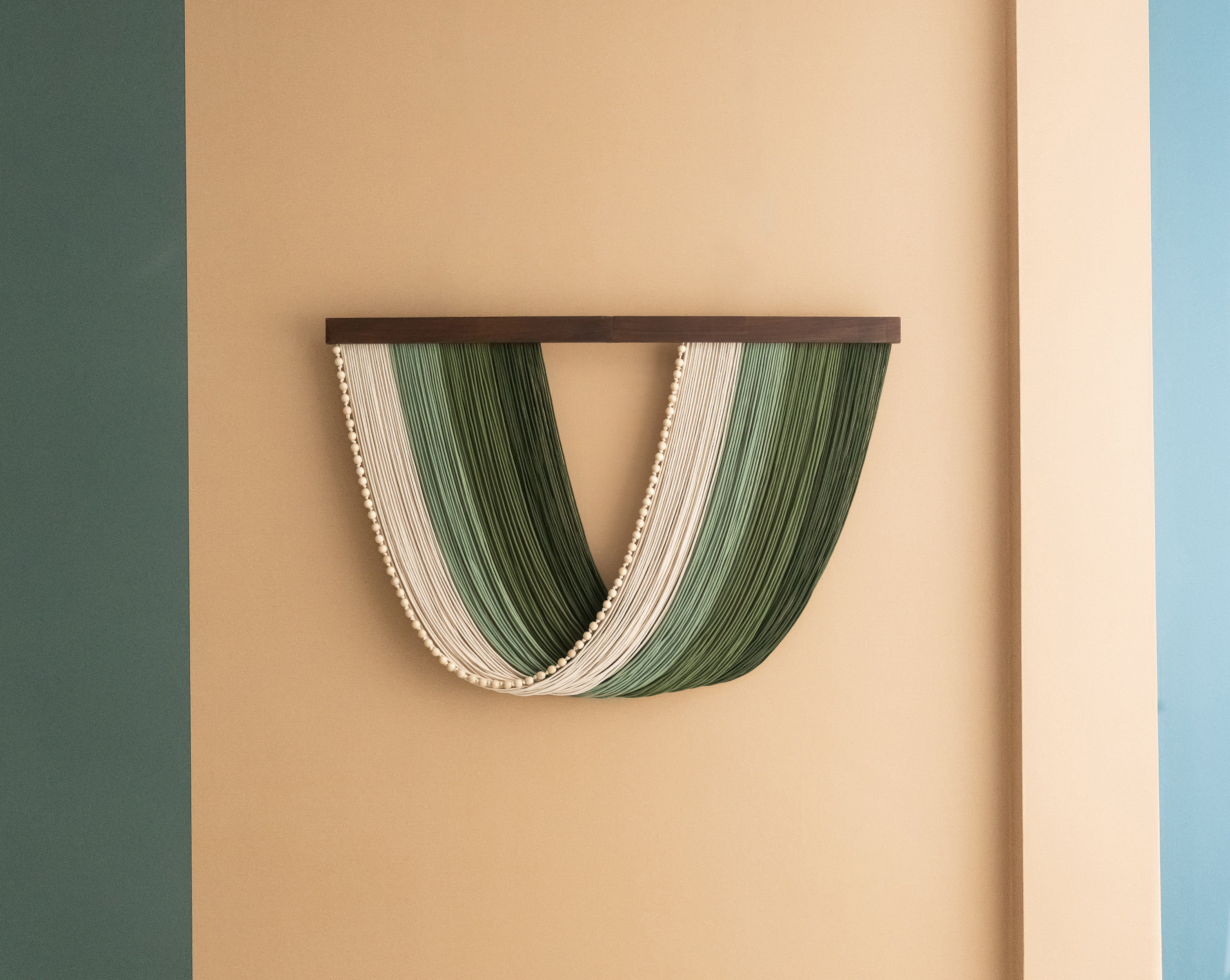 Wandbehang aus Makrameefaser für elegantes Boho-Wohndekor