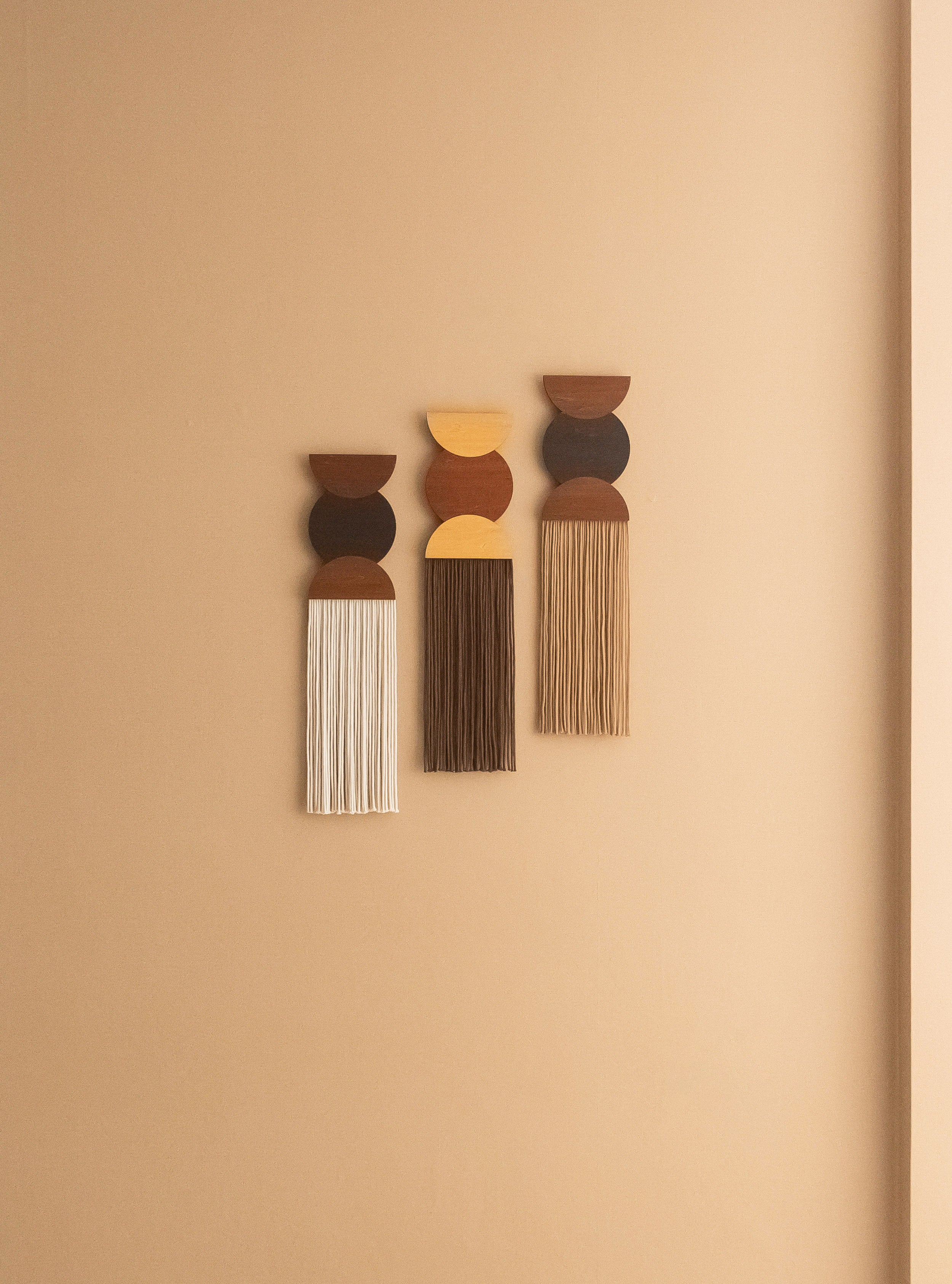 Macrame Fiber Wall Hanging For Minimalist Boho Home Decoration
