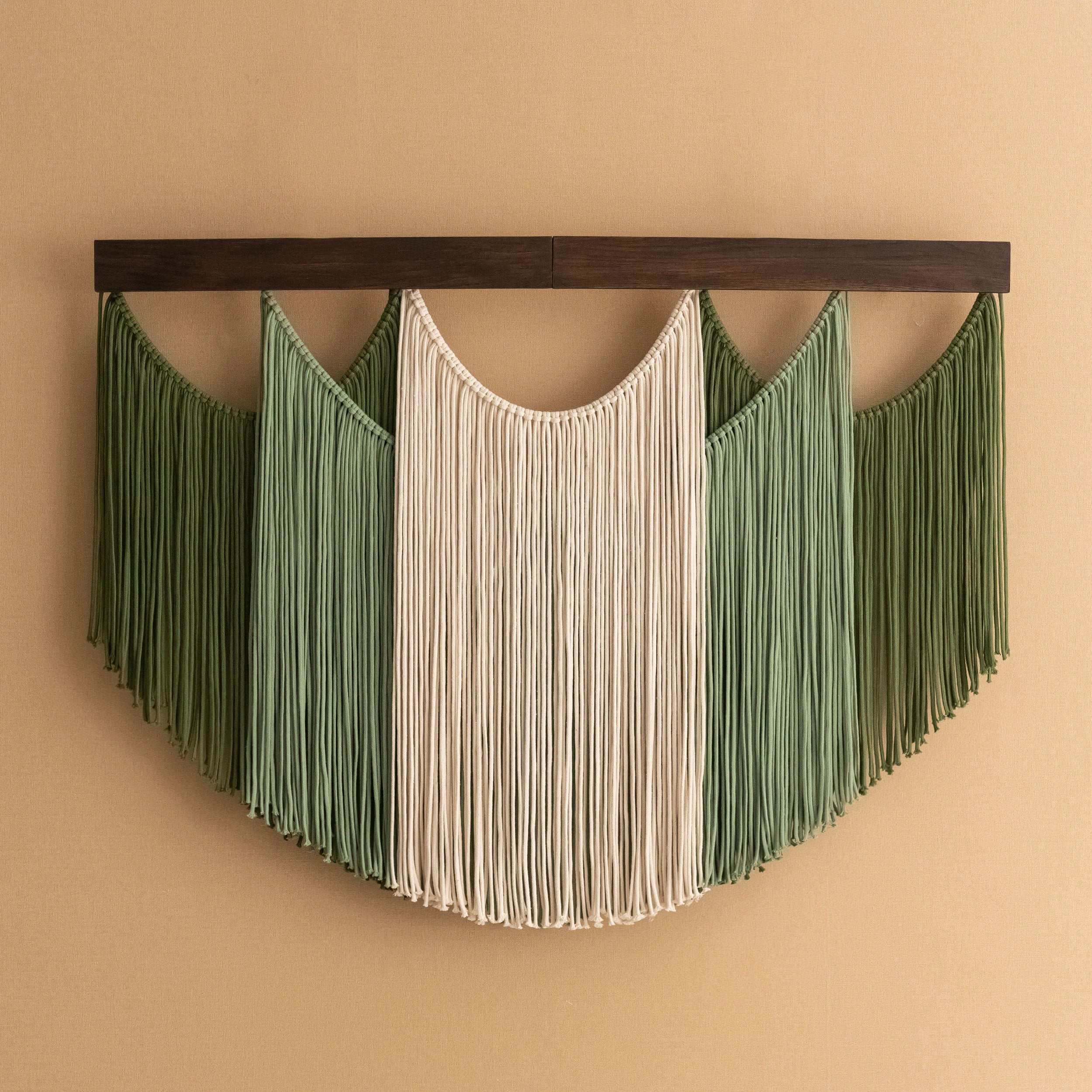 Soft Layers Wall Hanging – Boho Draped Macrame Fiber Art Decor V29