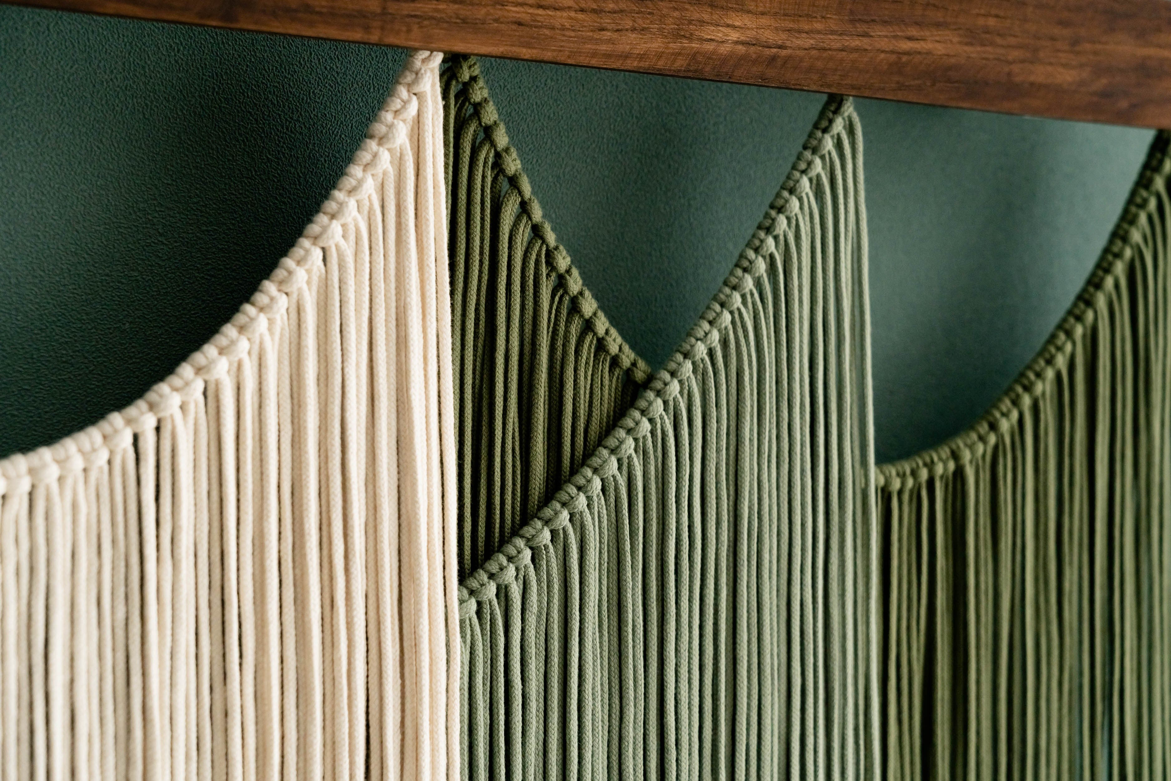 Soft Layers Wall Hanging – Boho Draped Macrame Fiber Art Decor V29