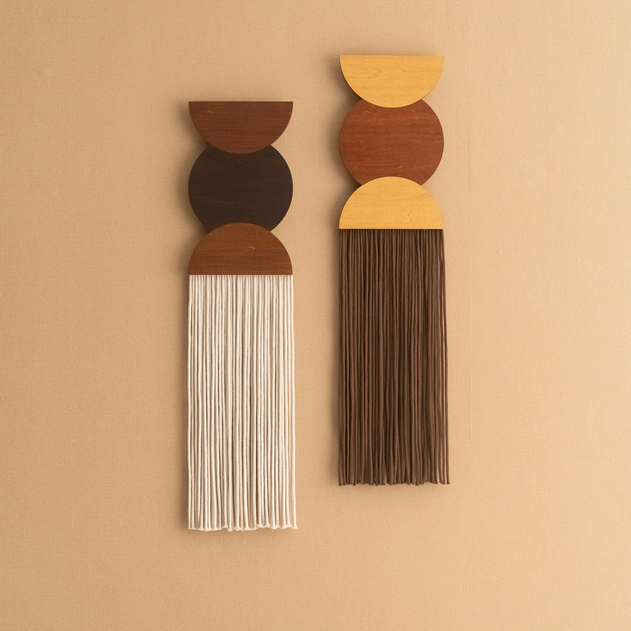 Macrame Fiber Wall Hanging For Minimalist Boho Home Decoration