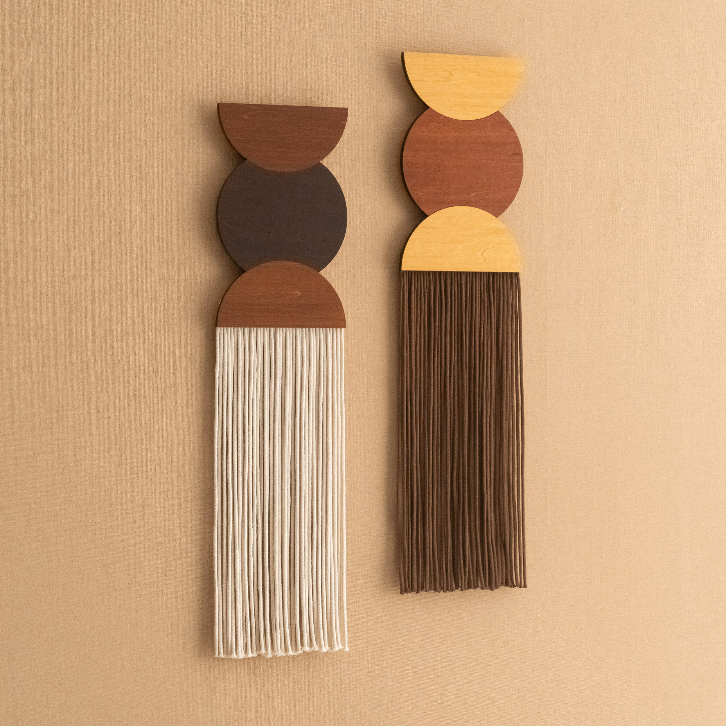 Macrame Fiber Wall Hanging For Minimalist Boho Home Decoration