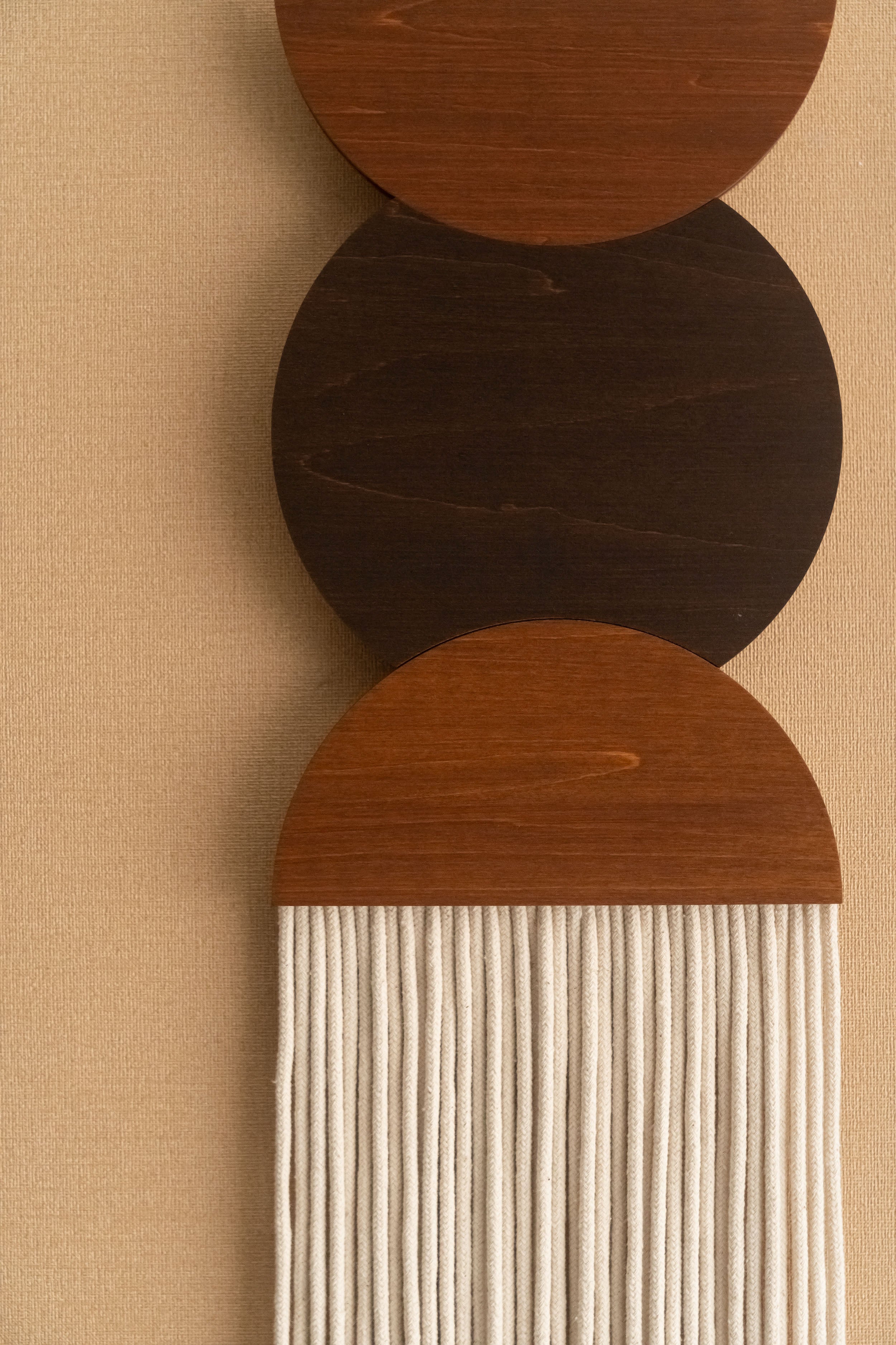 Macrame Fiber Wall Hanging For Minimalist Boho Home Decoration