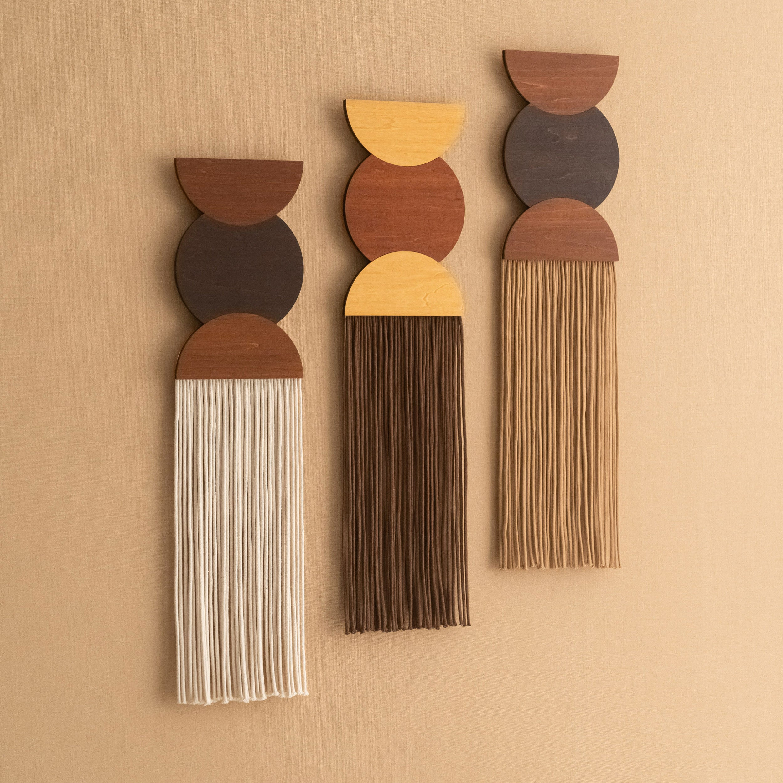 Macrame Fiber Wall Hanging For Minimalist Boho Home Decoration