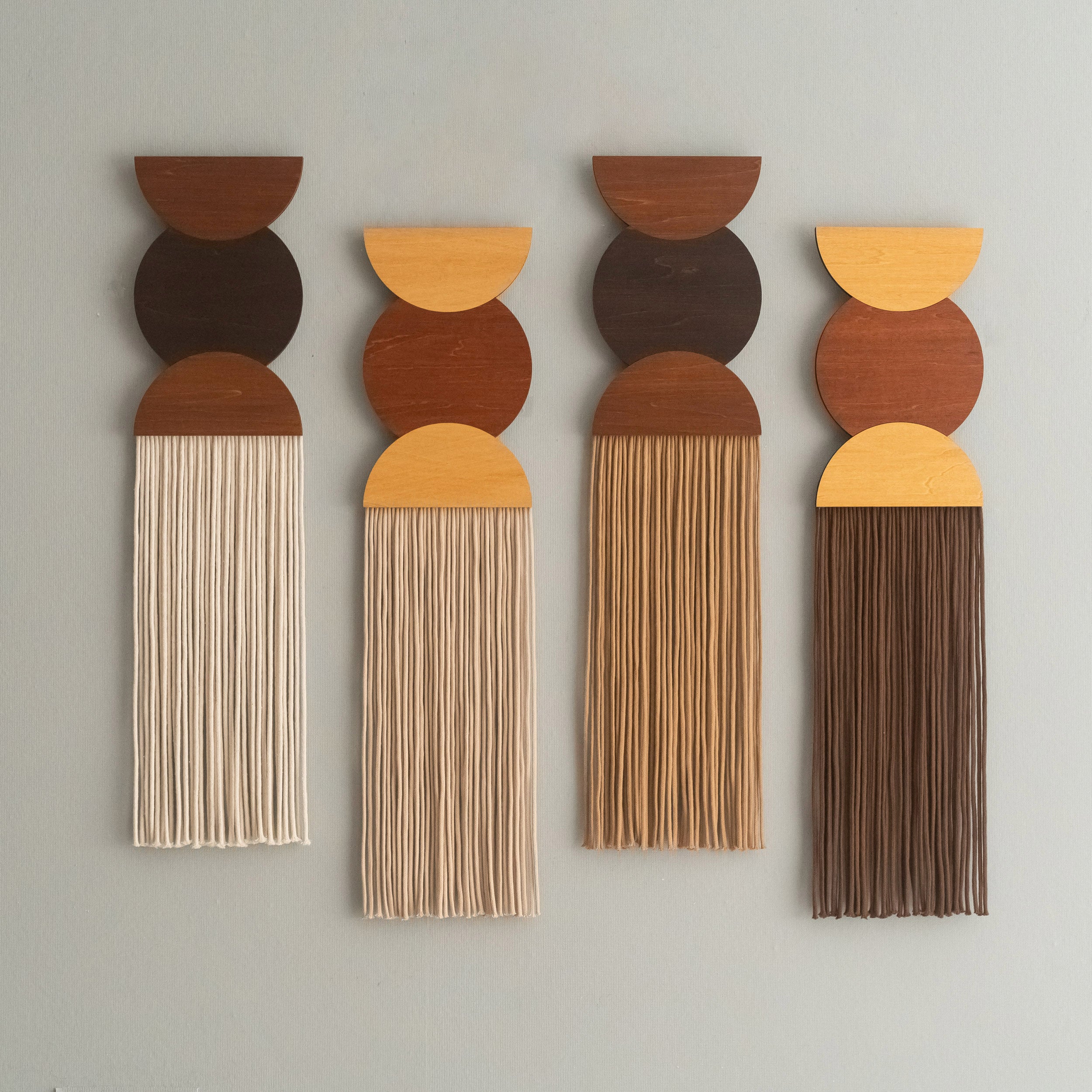 Macrame Fiber Wall Hanging For Minimalist Boho Home Decoration