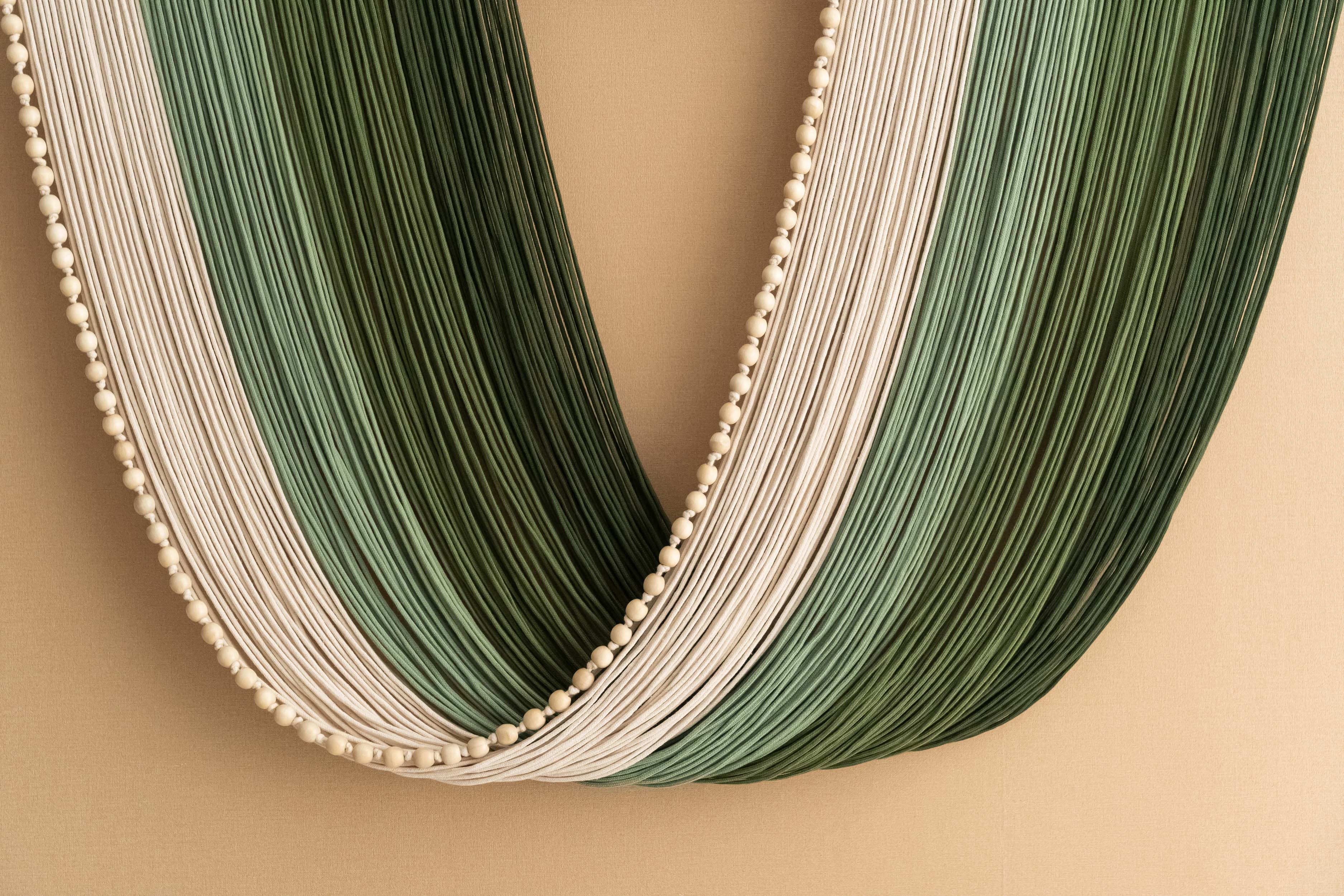 Wandbehang aus Makrameefaser für elegantes Boho-Wohndekor