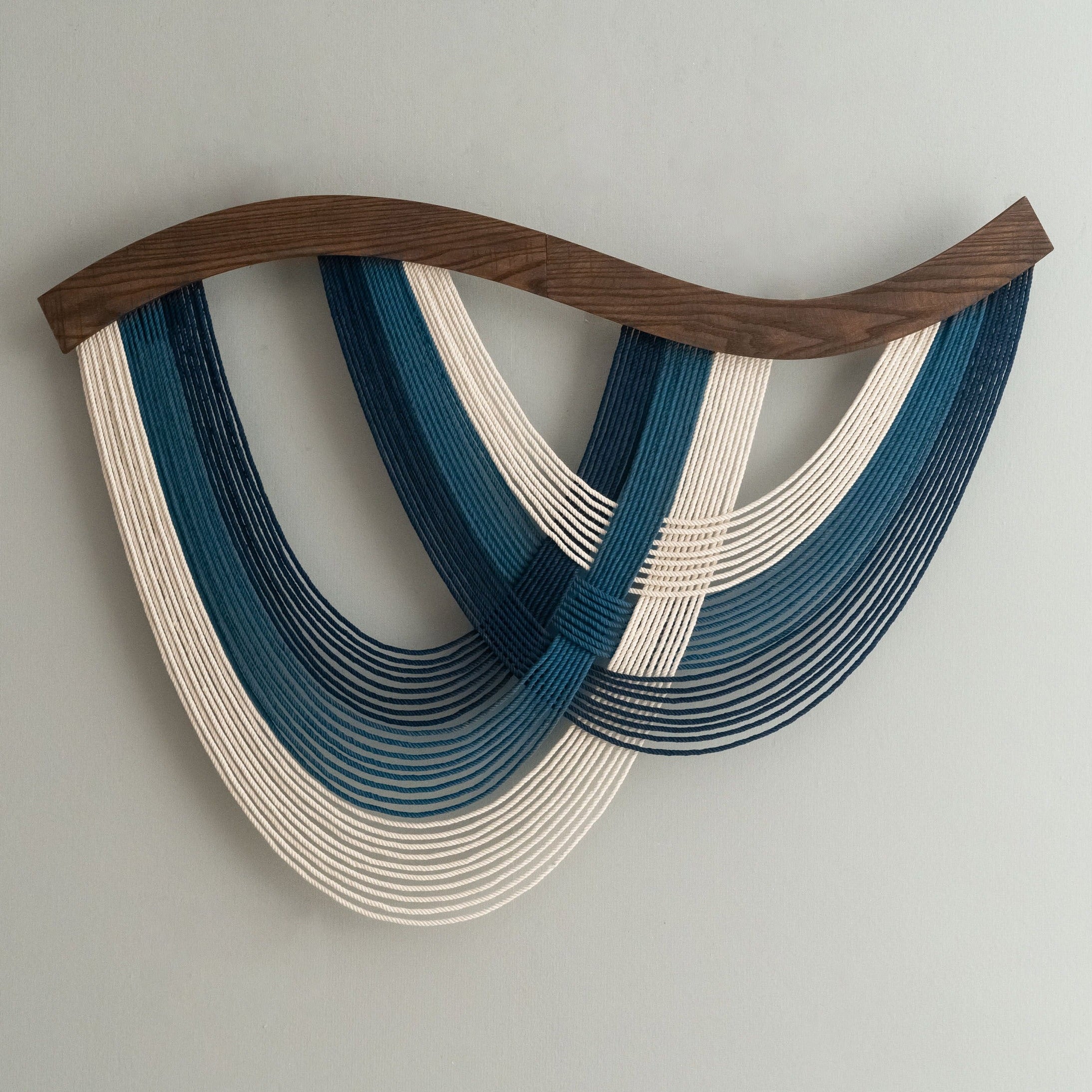Fresh Look at The Flow Wall Hanging Fiber Art For Living Room And
