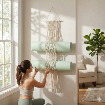 Awakening Your Home Practice: How to Turn Your Yoga Mat into Calm Wall Art