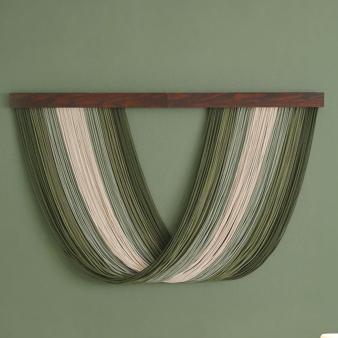 Zen Lines Macrame Wall Hanging – Minimalist Fiber Wall Art V34