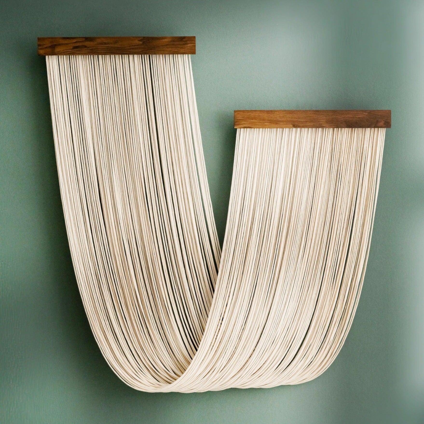 Macrame Fiber Wall Hanging for Elegant Boho Home Decor