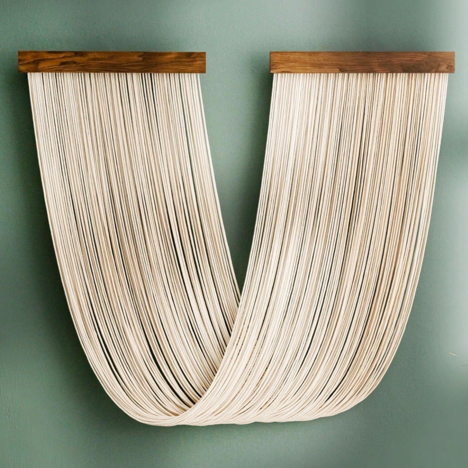 Macrame Fiber Wall Hanging for Elegant Boho Home Decor