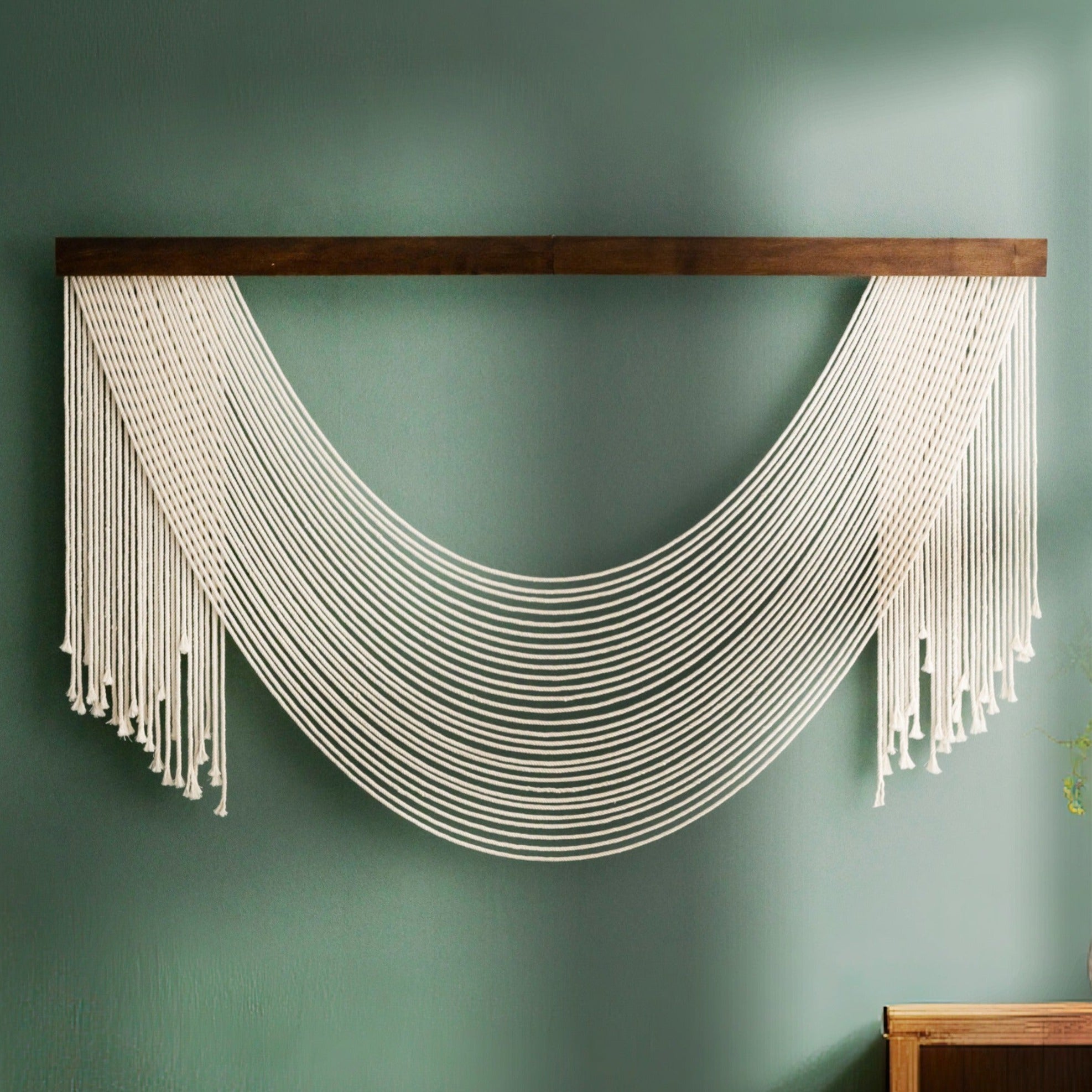 The Grace Macrame Jellyfish Wall Hanging - Minimalist Cotton Art V58