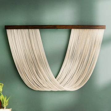 The Nostalgia Macrame Jellyfish Wall Hanging - Minimalist Art V17