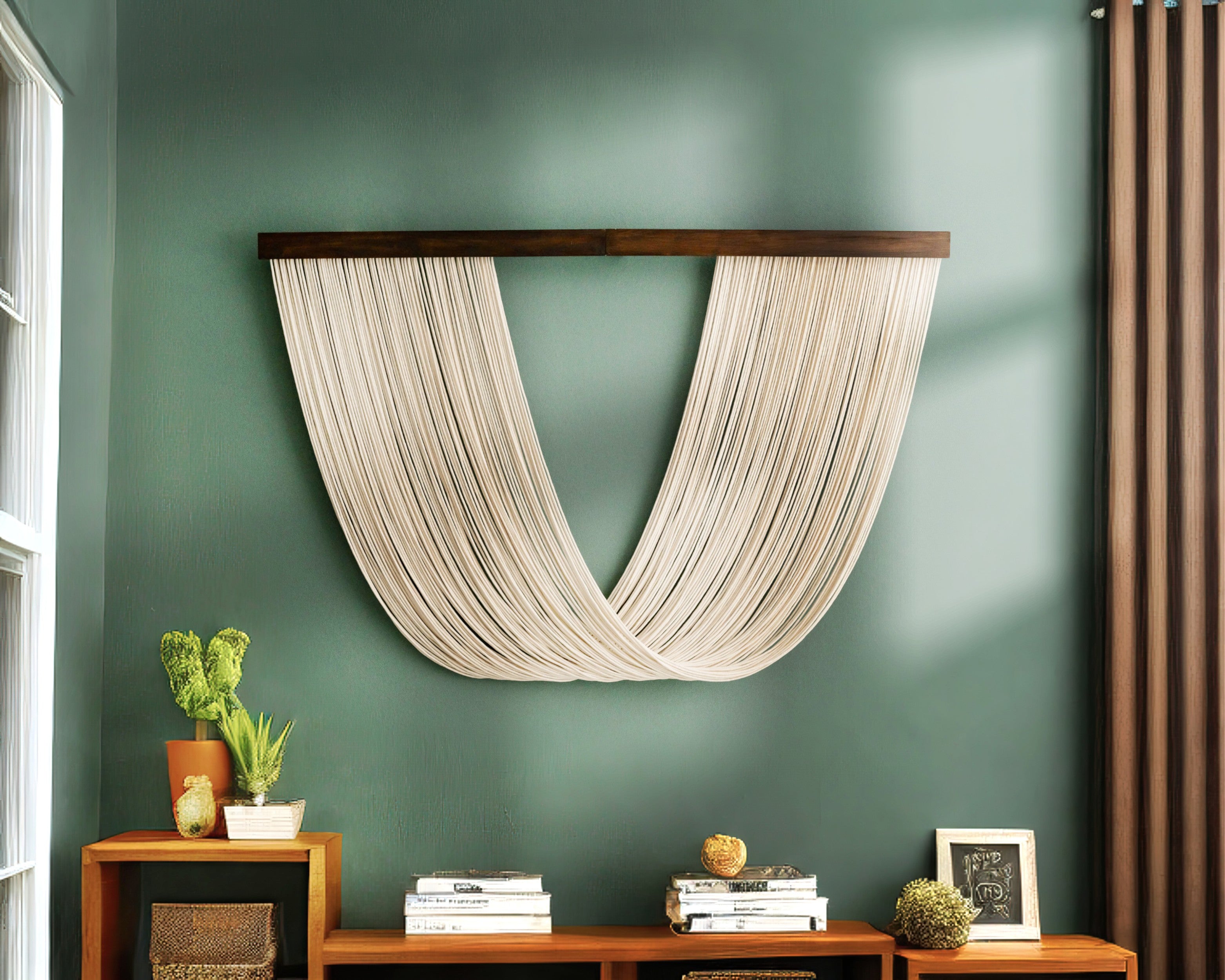 The Nostalgia Macrame Wall Hanging - Minimalist Art V17