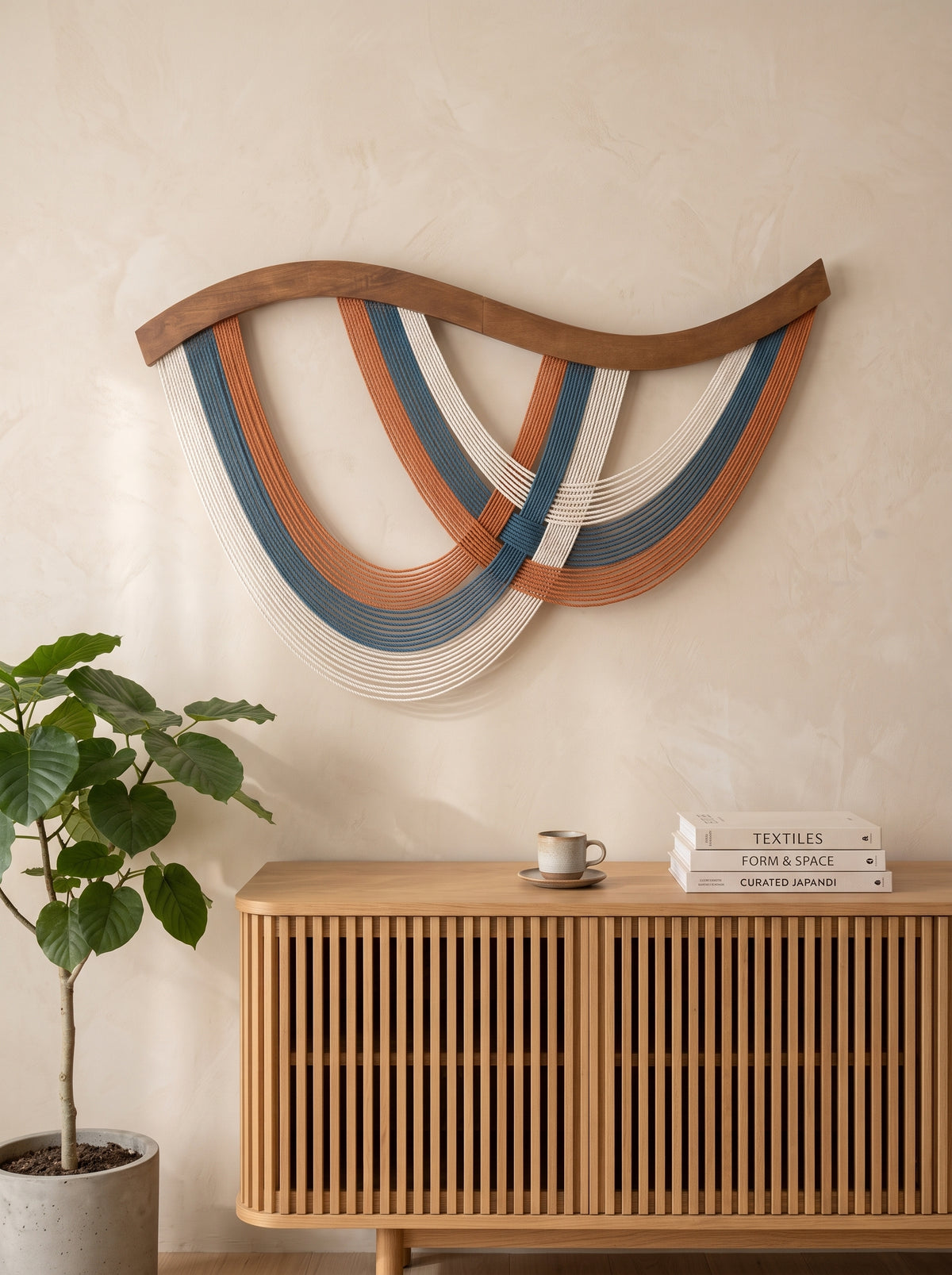 The Flow Wall Hanging Fiber for Home Decor and Macrame Wall Hanging Art V93