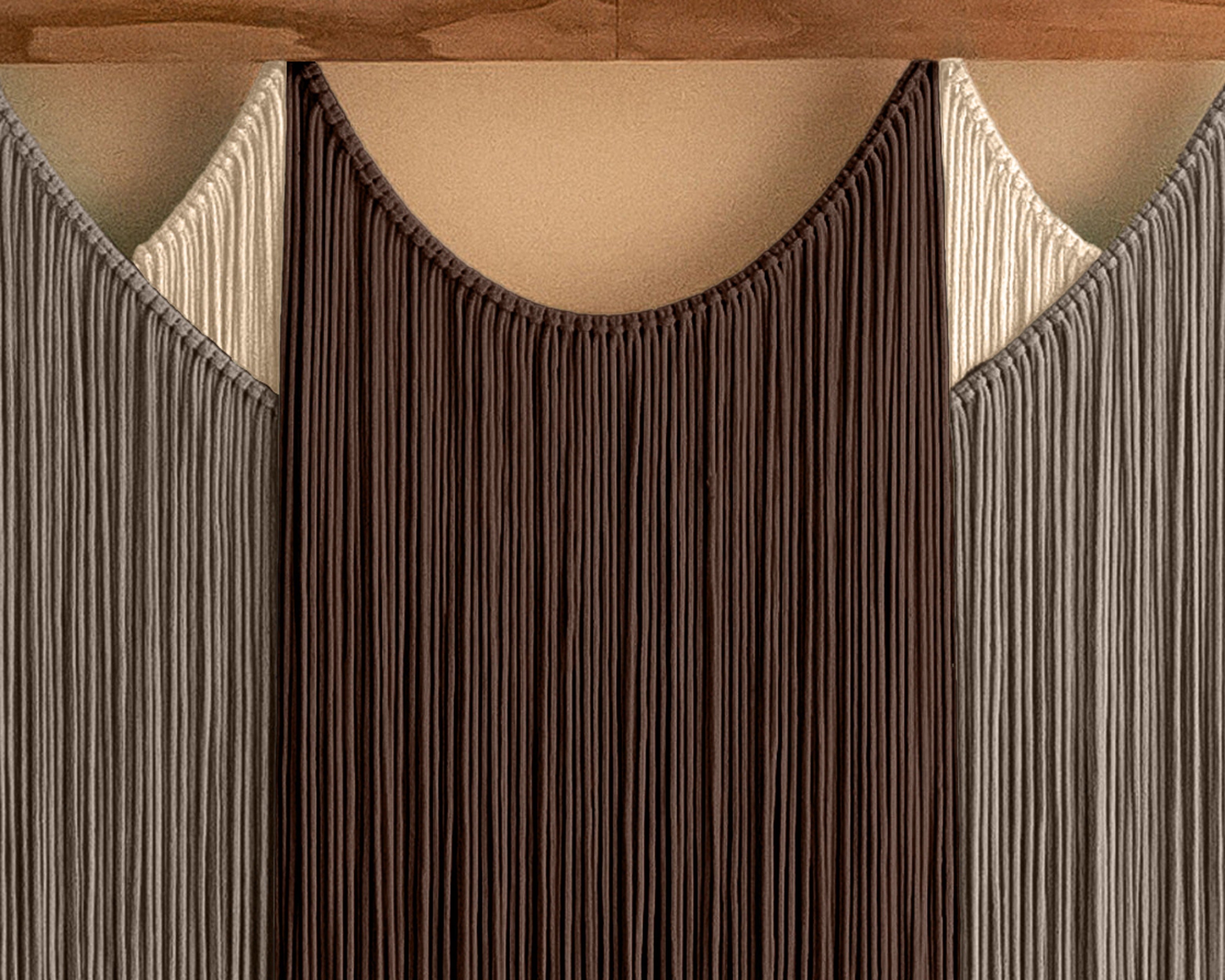 Soft Layers Wall Hanging – Large Macrame Fiber Art for Modern Spaces V29