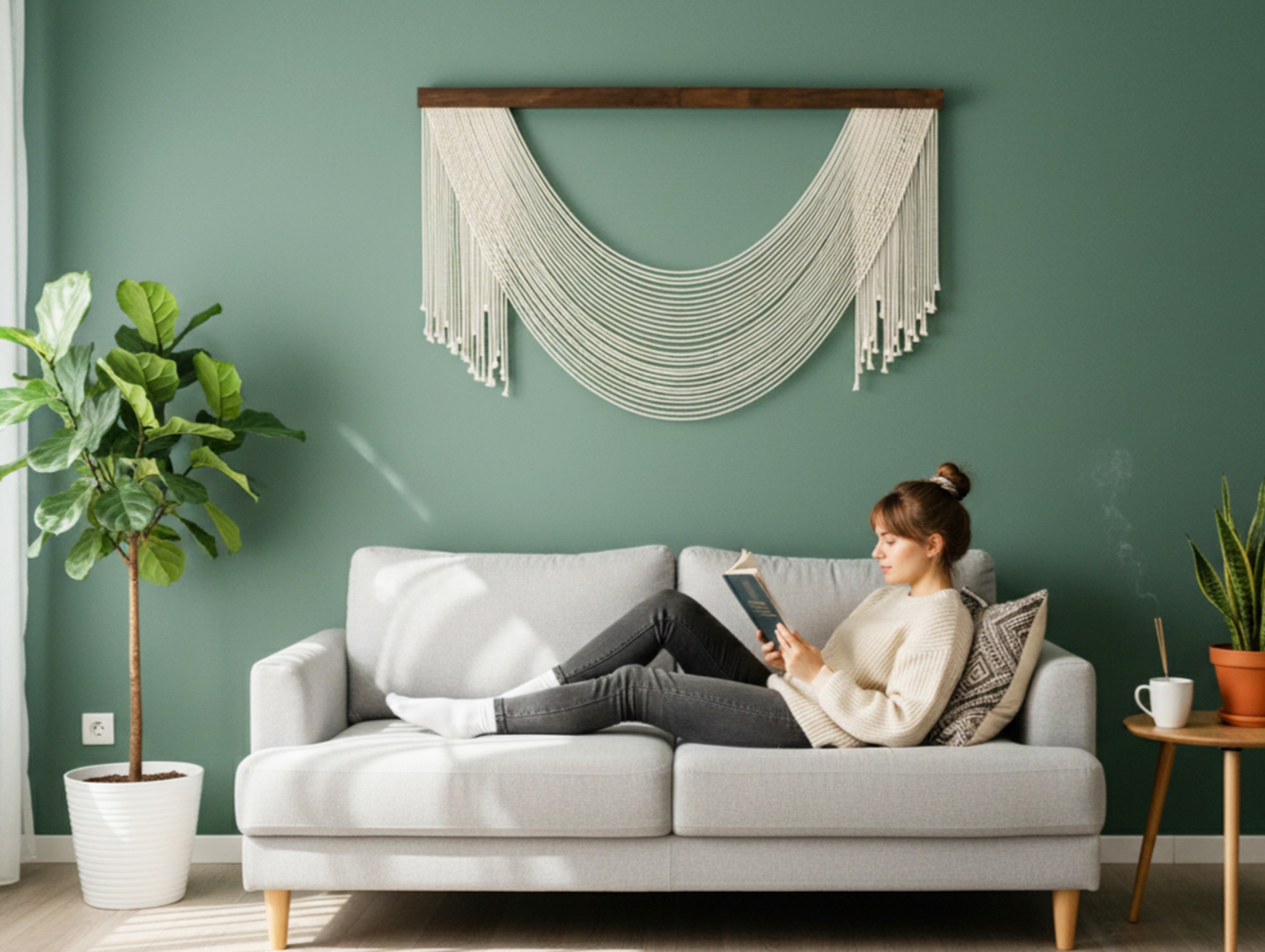 The Grace Macrame Wall Hanging – Boho Fiber Art for Modern Decor V58