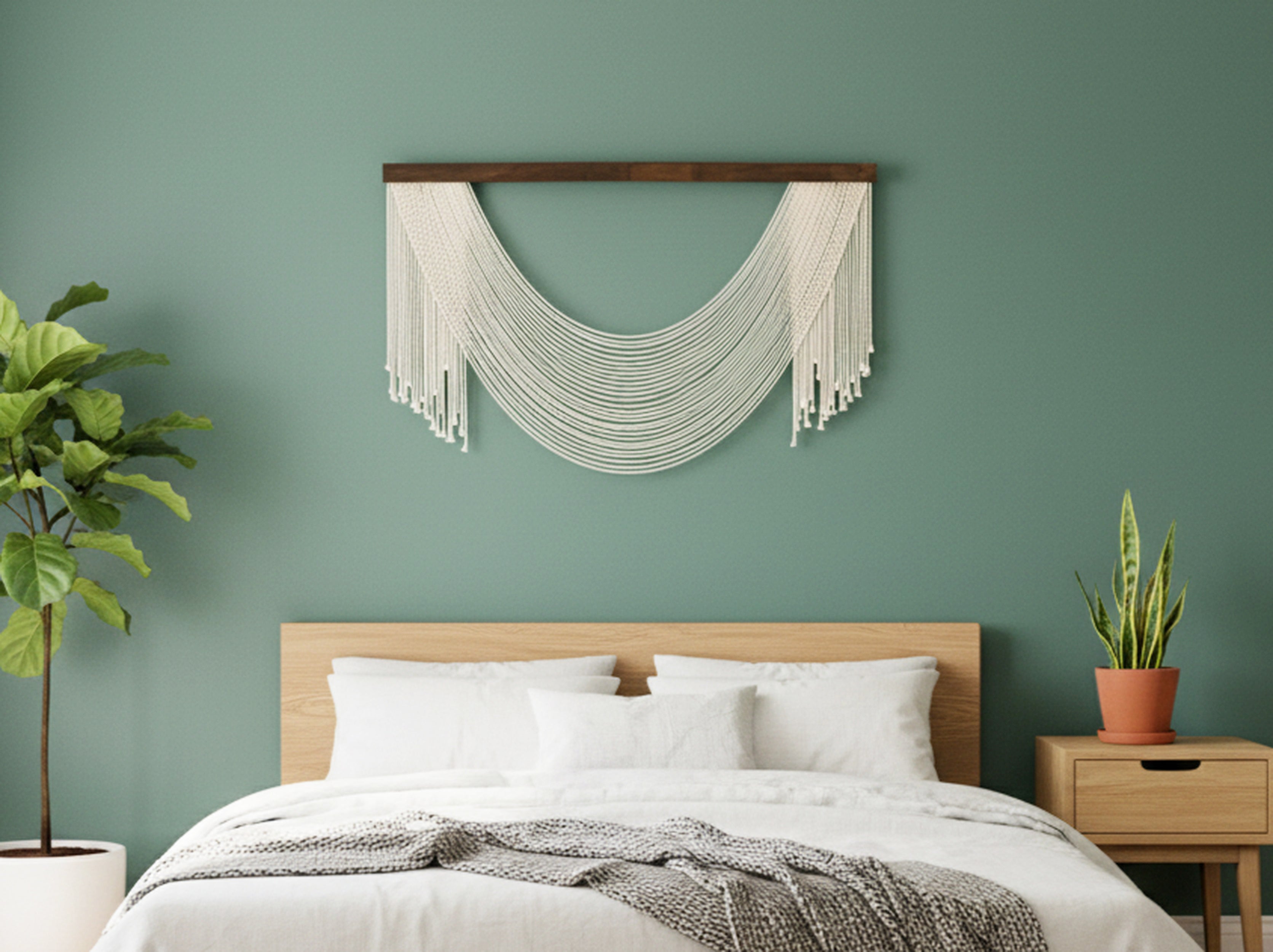 The Grace Macrame Wall Hanging – Boho Fiber Art for Modern Decor V58