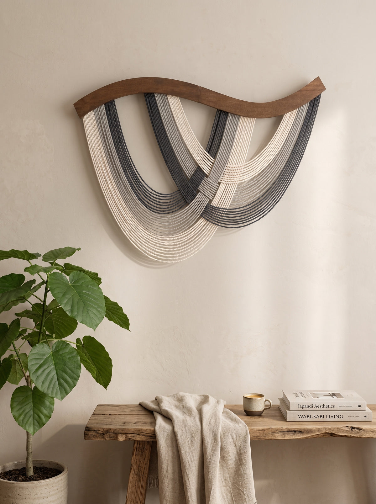 The Flow Wall Hanging Fiber for Home Decor and Macrame Wall Hanging Art V93