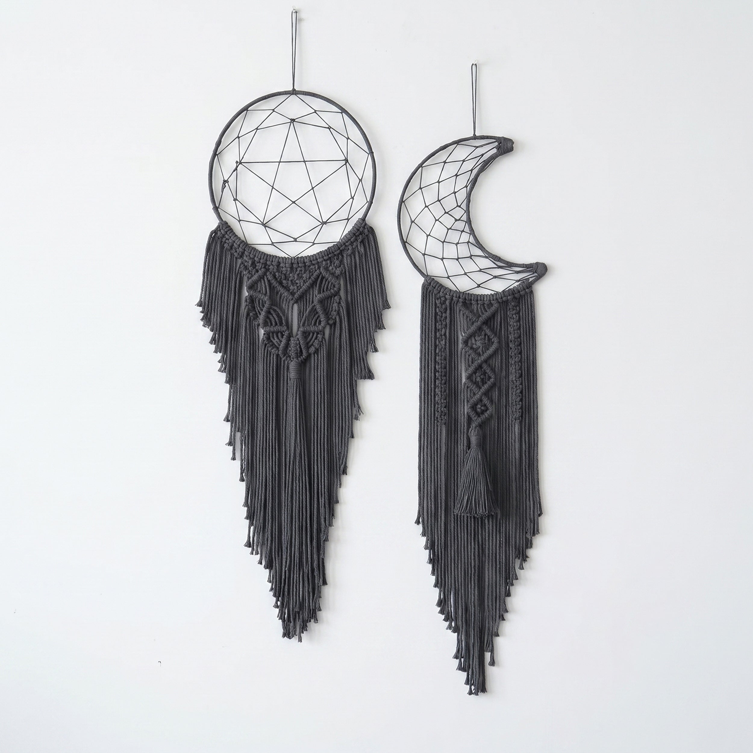 Macrame Dreamcatcher Wall Hanging Boho Wall Decor for Nursery W04