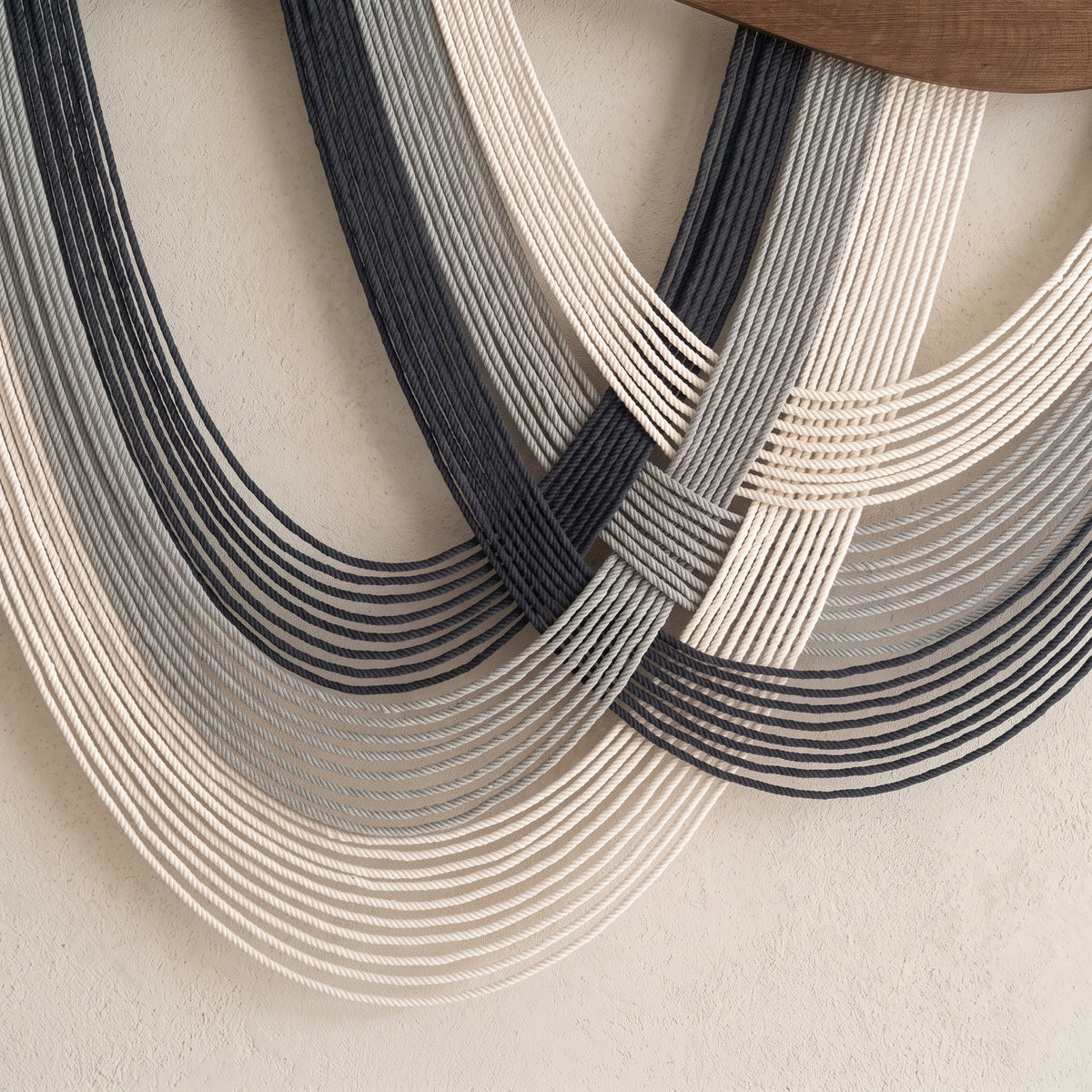 The Flow Wall Hanging for Home Decor and Abstract Neutral Art Accent V93
