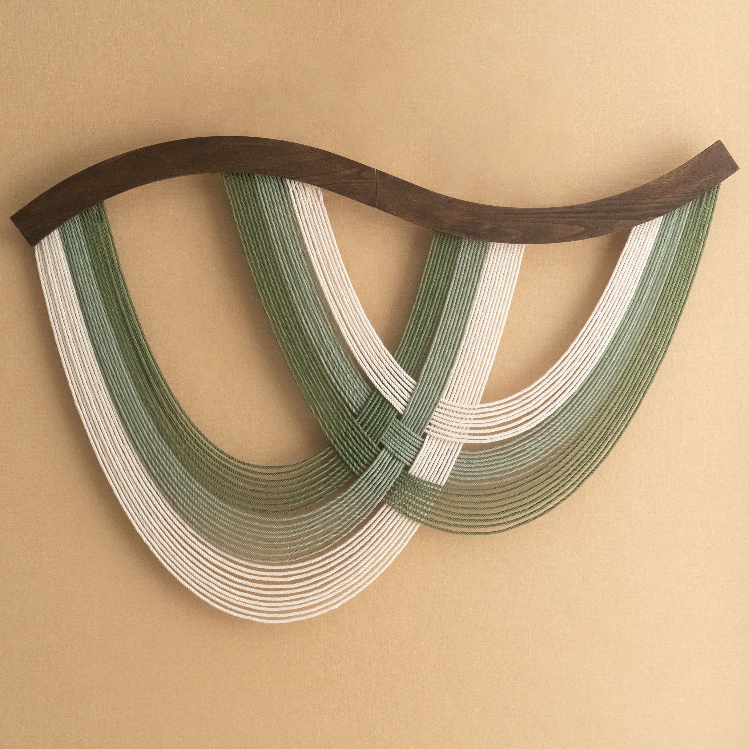 The Flow Wall Hanging – Cotton Macrame Wave Art for Boho Decor V93