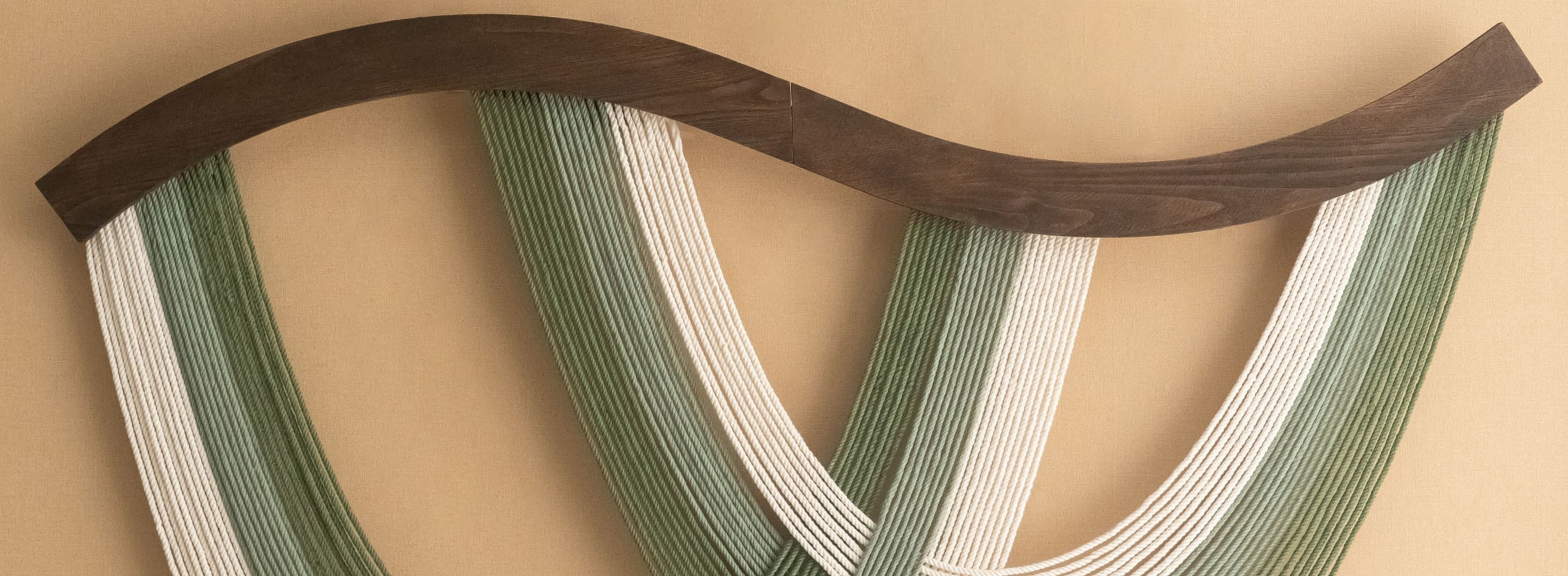 The Flow Wall Hanging – Cotton Macrame Wave Art for Boho Decor V93