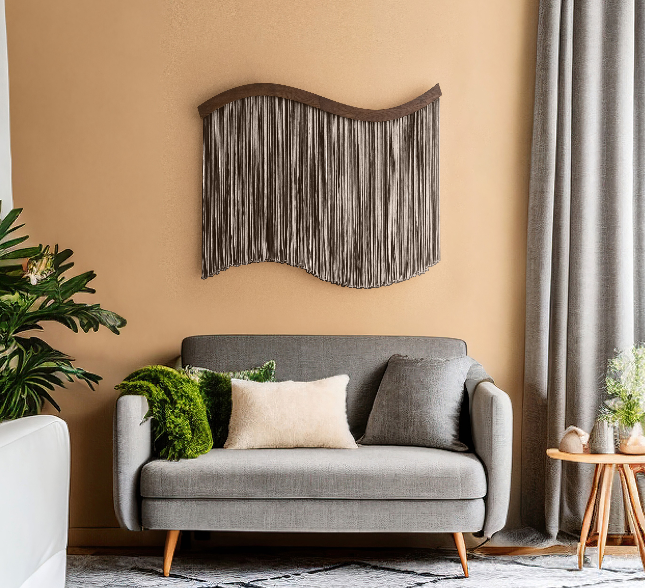 The Curve Wall Hanging –  Natural Modern Home Decor U07
