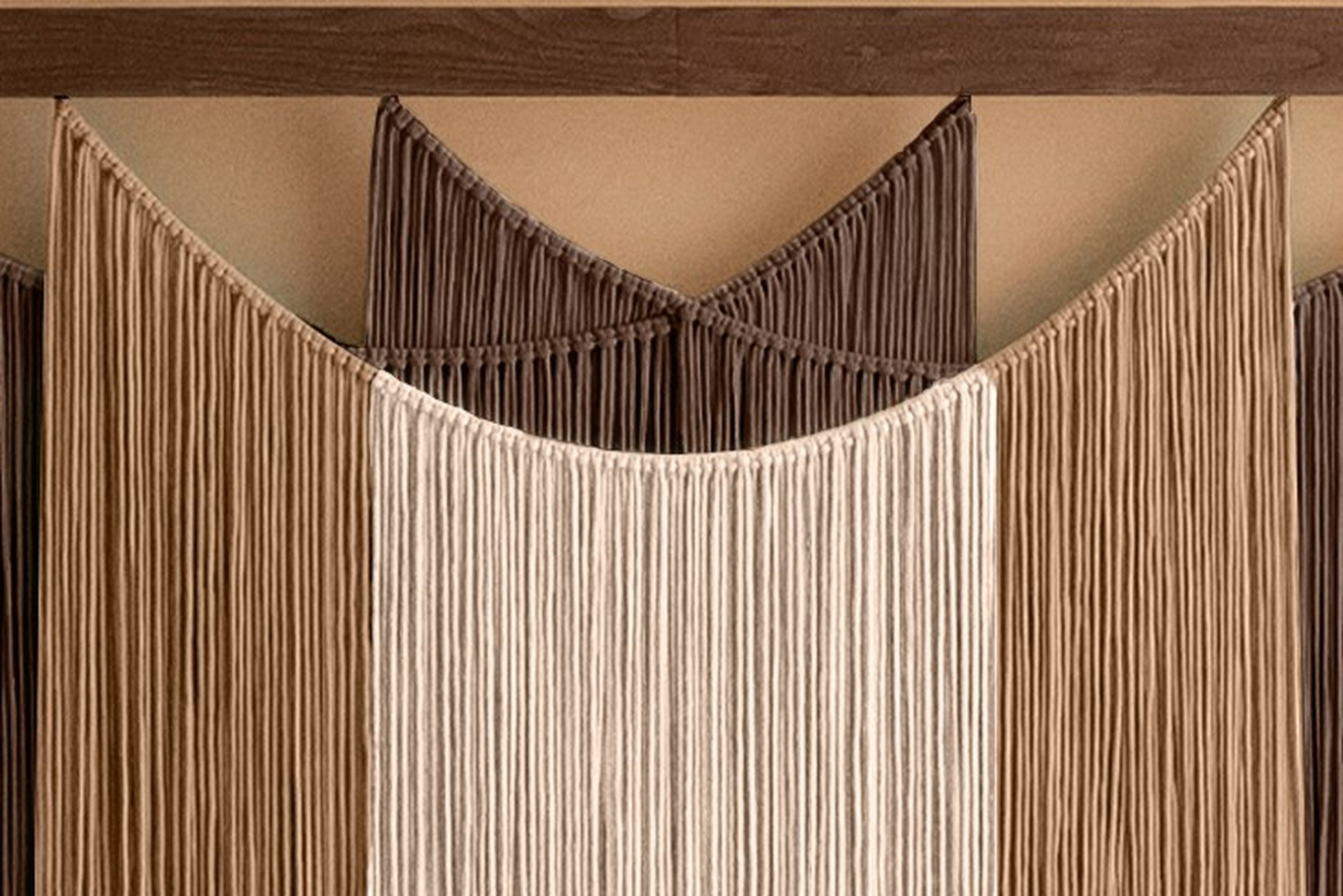The Shield - Layered Macrame Wall Hanging in Earth Tones V83
