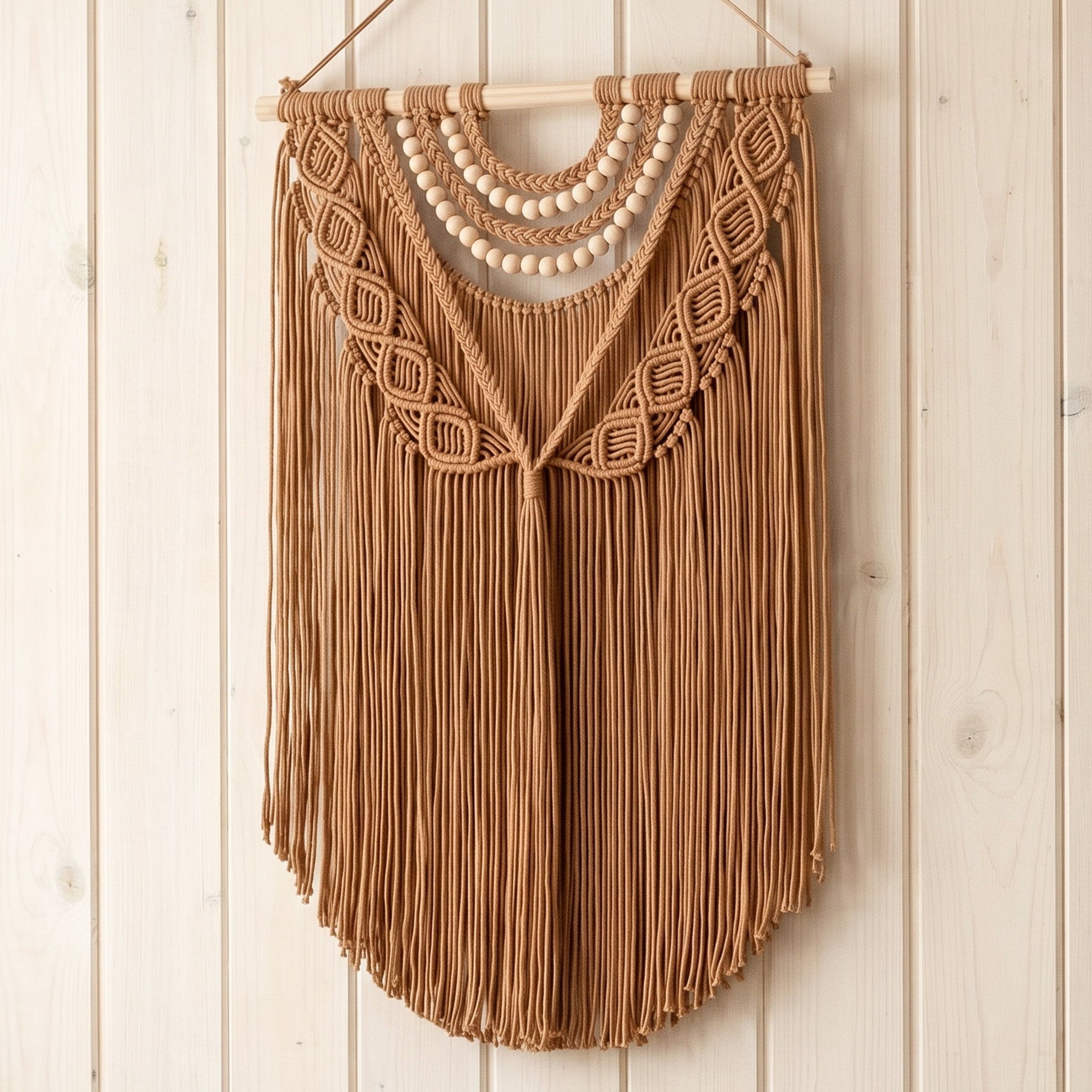Macrame Wall Hanging Boho Wall Decor for Minimalist Wall Art W26