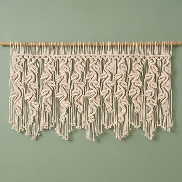 Macrame Curtain for Bohemian Curtain and Interior Decor C03