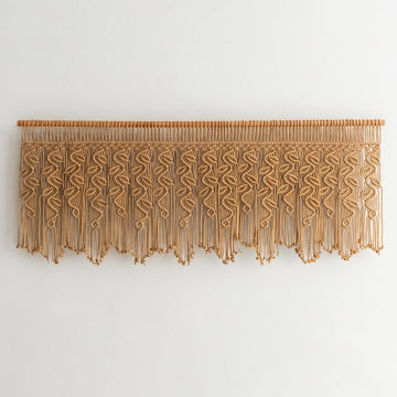 Macrame Curtain with Boho Curtain Panel for Home Decor C03