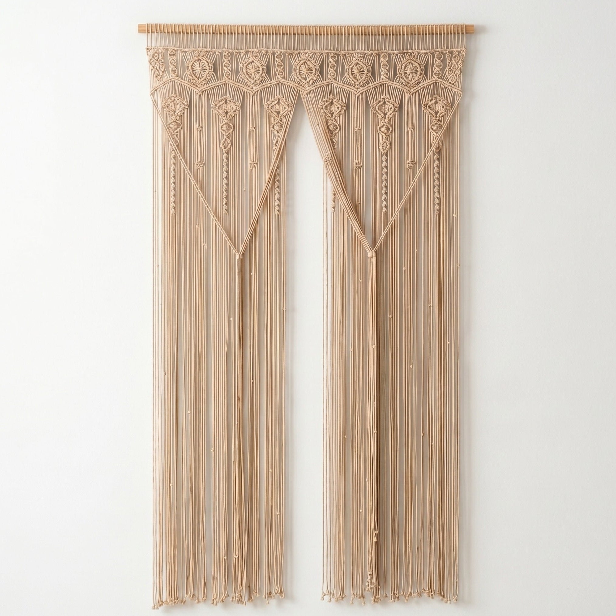 Macrame Curtain for Boho Partition and Home Styling C26