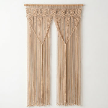 Macrame Curtain for Boho Partition and Home Styling C26