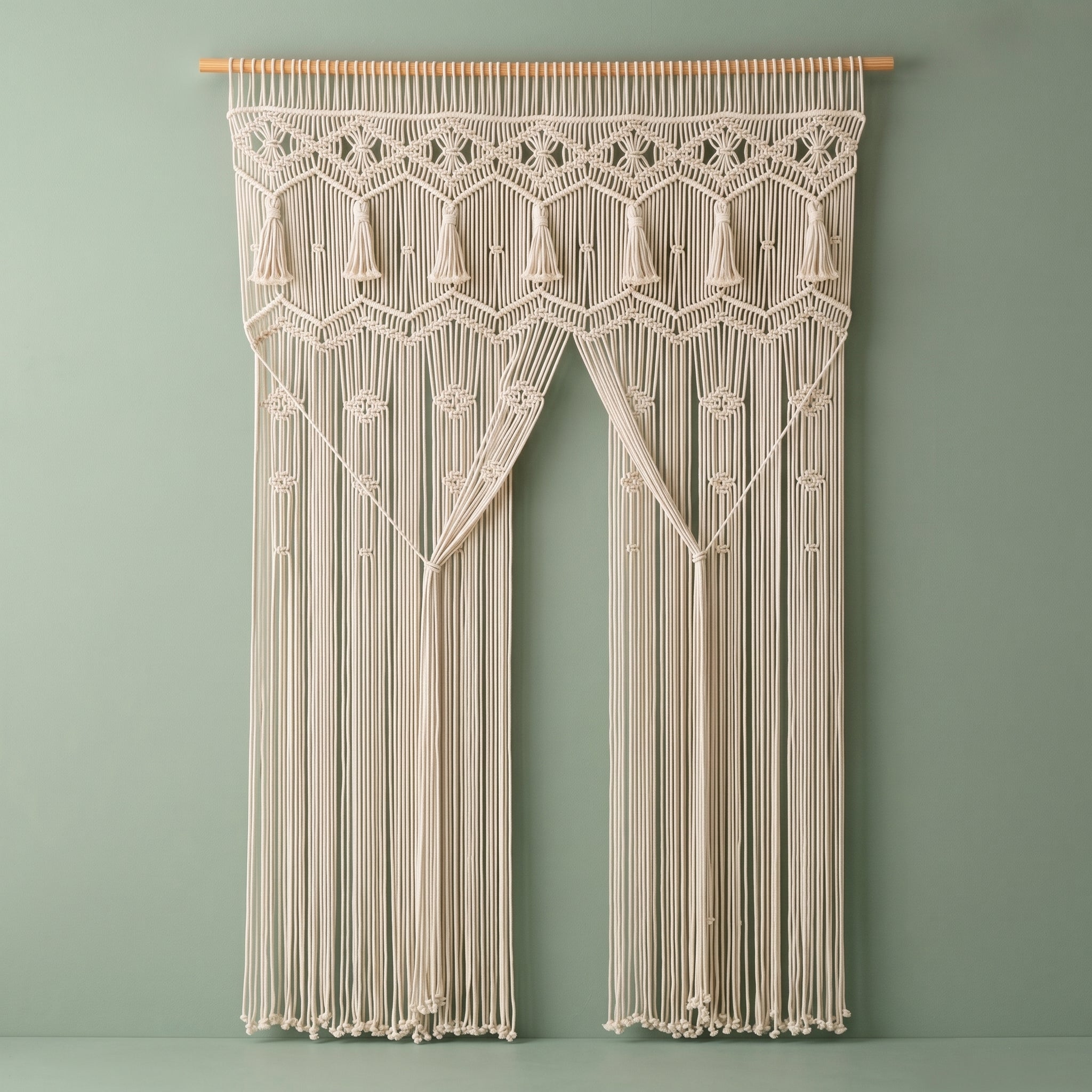 Macrame Curtain for Cozy Home Decor and Living Spaces C28