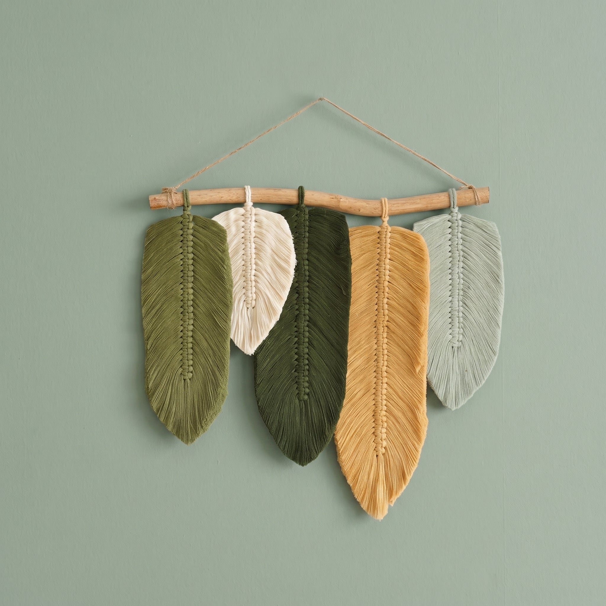 Macrame Leaves Wall Hanging Boho Wall Decor for Farmhouse L04