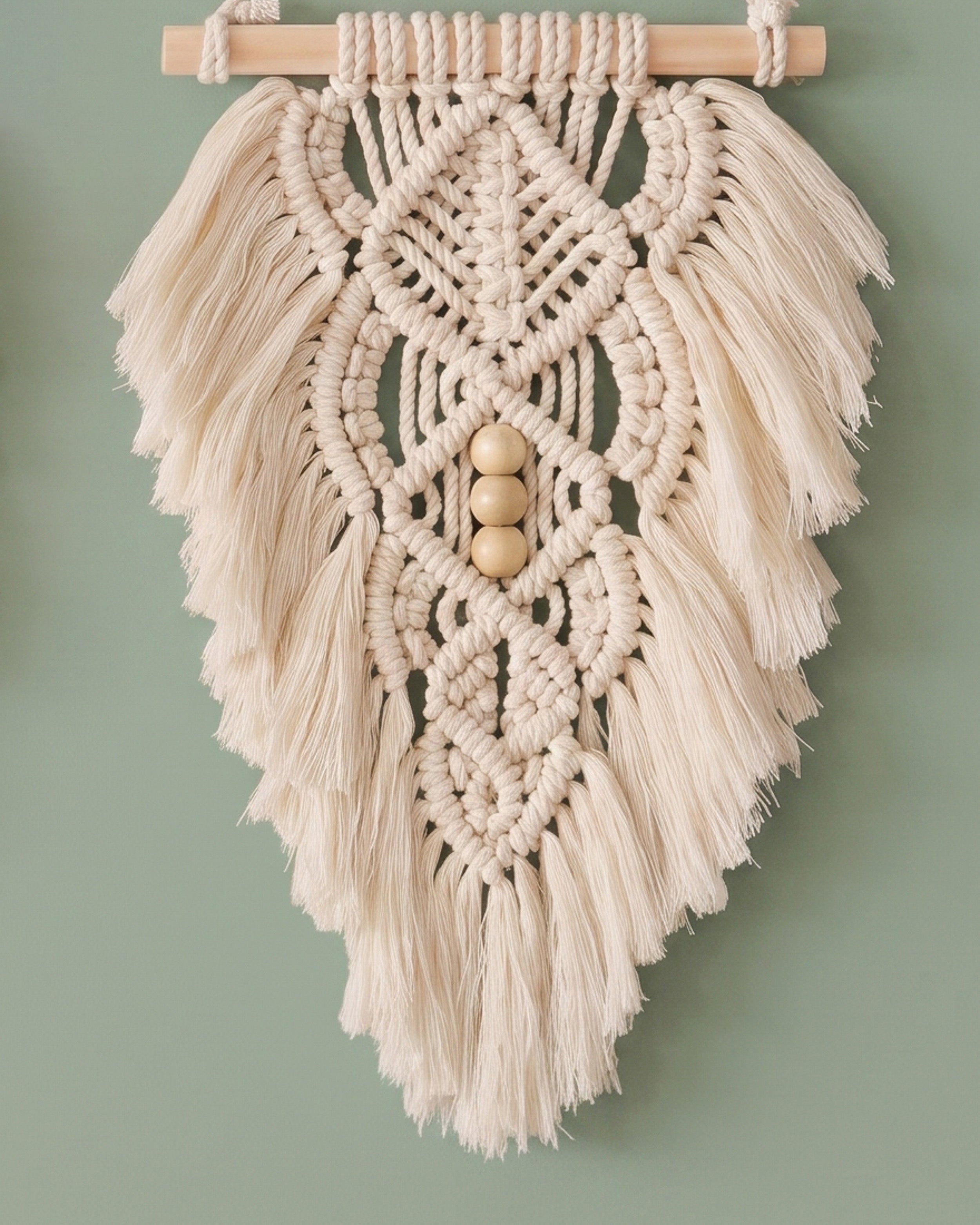 Macrame Leaf Wall Hanging Macrame for Fiber Wall Art L32