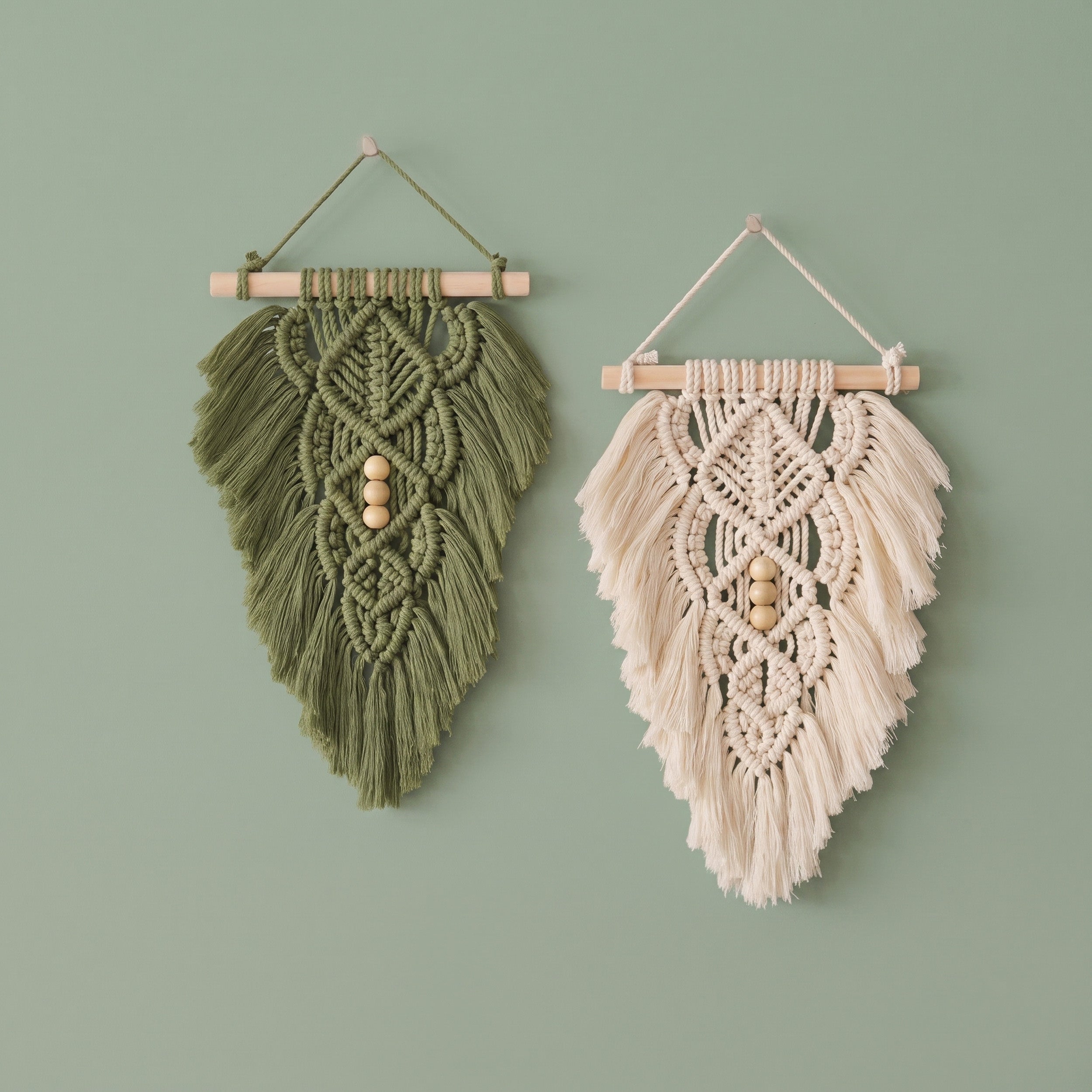 Macrame Leaf Wall Hanging Macrame for Fiber Wall Art L32