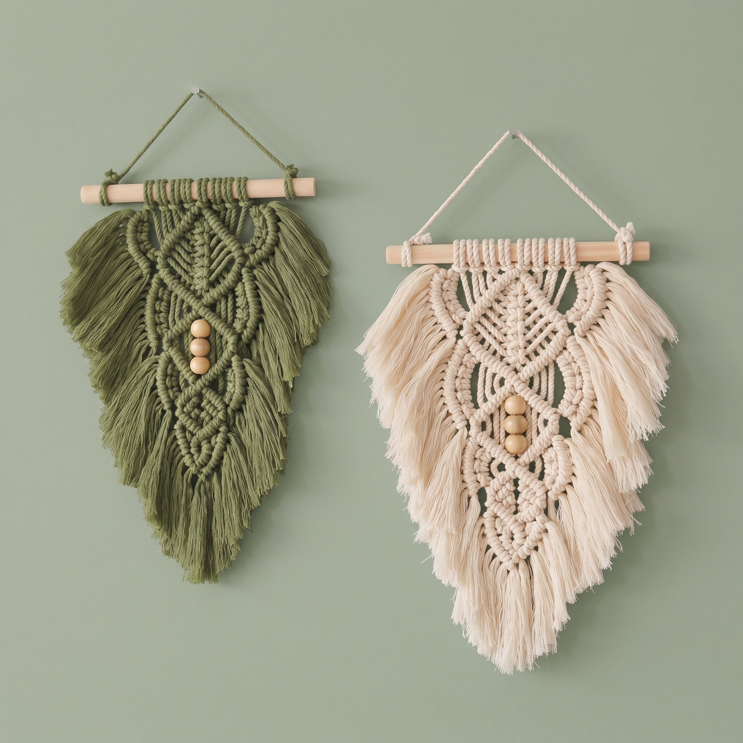 Macrame Leaf Wall Hanging Macrame for Fiber Wall Art L32
