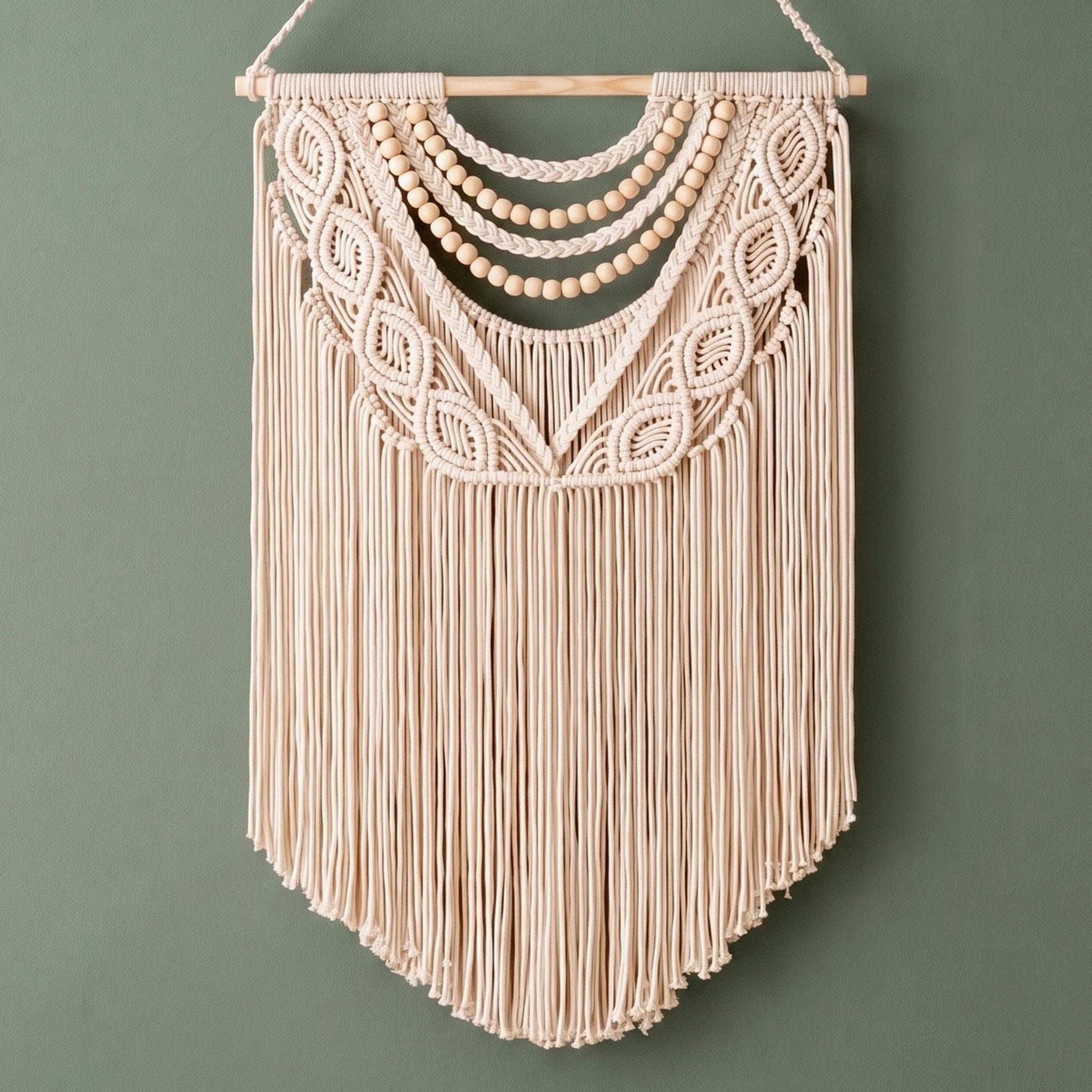Macrame Wall Hanging Boho Wall Decor for Minimalist Wall Art W26