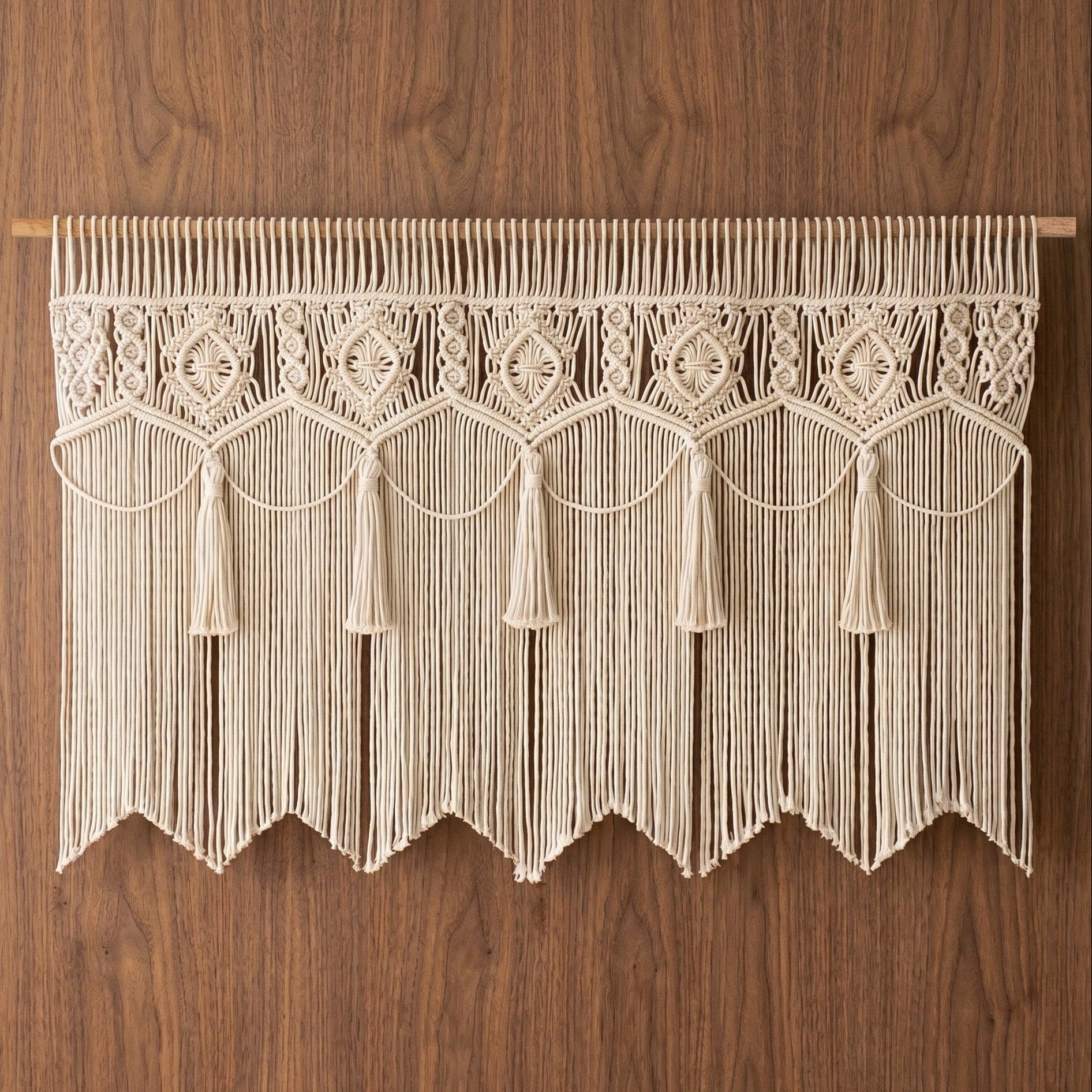 Macrame Curtain for Room Divider Curtain and Home Decor C13