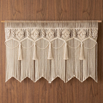 Macrame Curtain for Room Divider Curtain and Home Decor C13