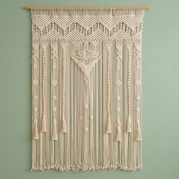 Macrame Curtain Boho Curtain for Handmade Room Divider C17