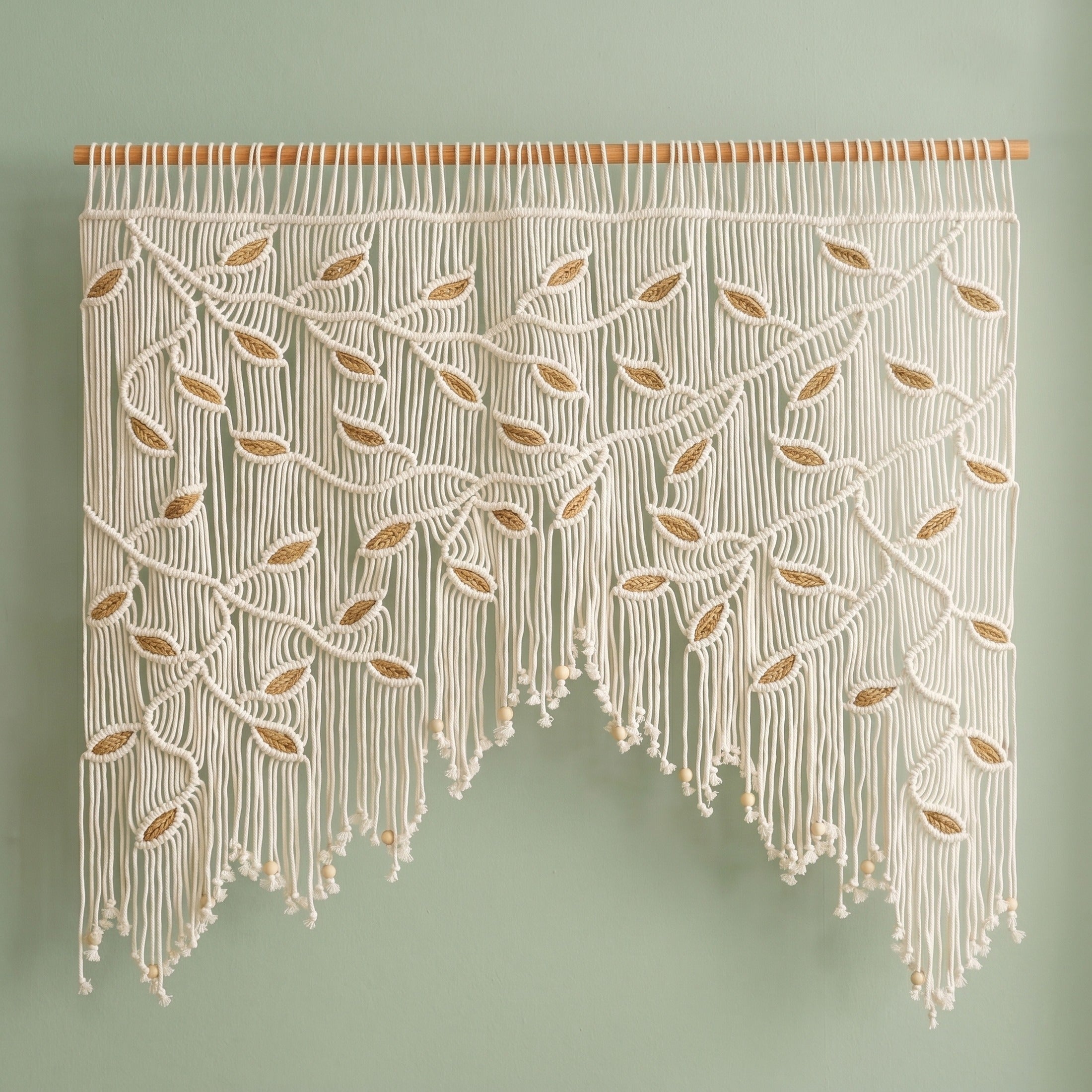 Macrame Curtain Bohemian Curtain for Decorative Spaces C18