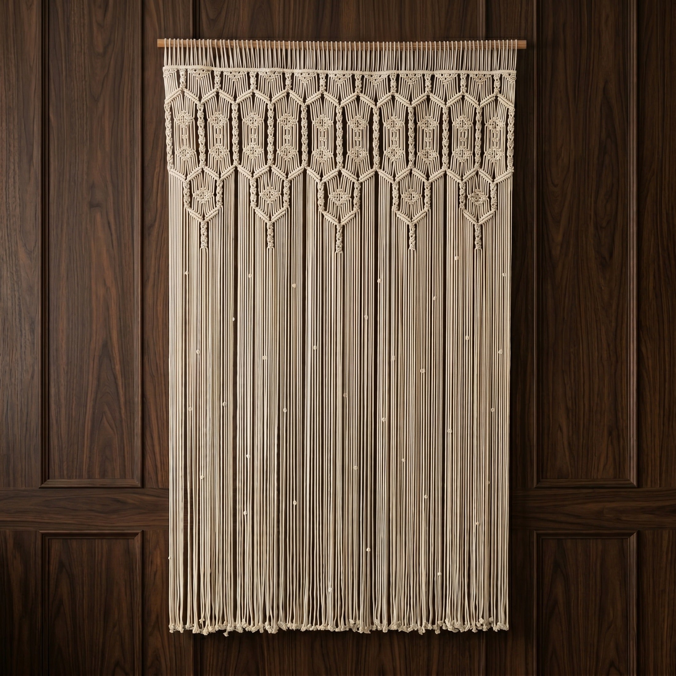 Macrame Curtain for Modern Boho Home and Woven Screen C29