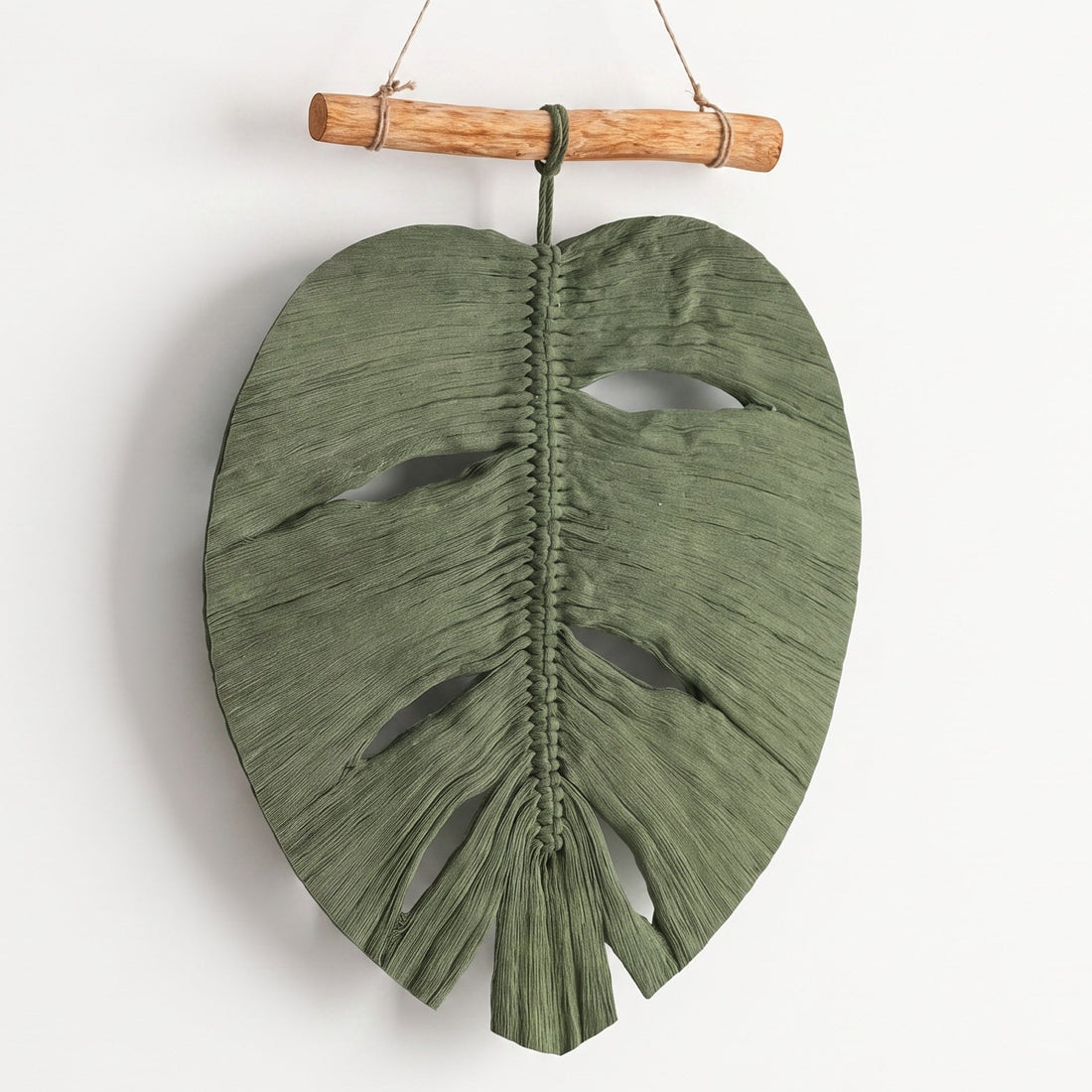 Macrame Leaves Wall Hanging Cotton for Botanical Decor L41