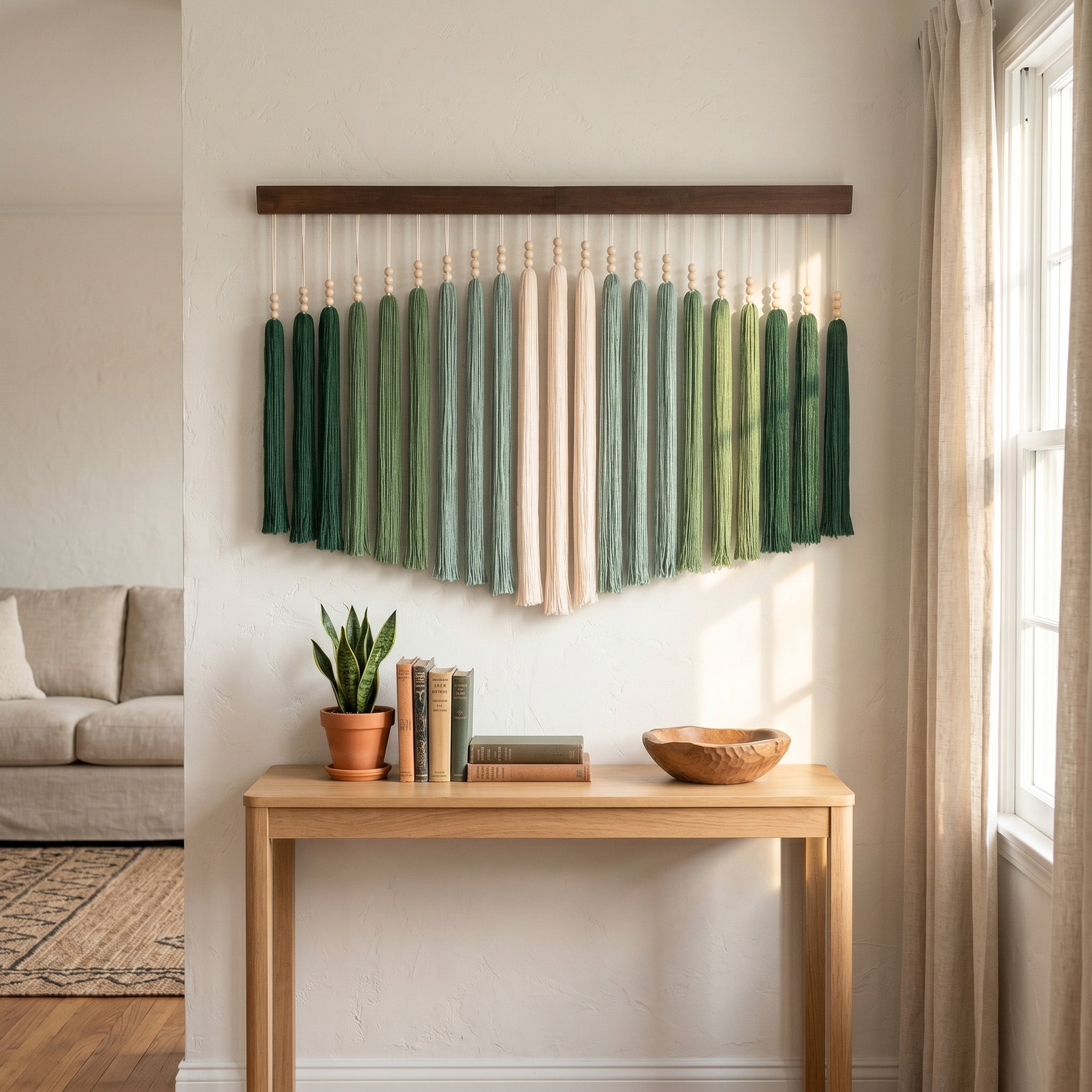 Equilibrium Fiber Wall Hanging Fiber Art for Boho Wall Decor U49