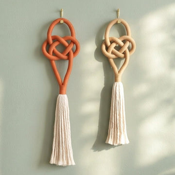 Macrame Knot Wall Hanging Boho Wall Decor for Minimalist Art W50