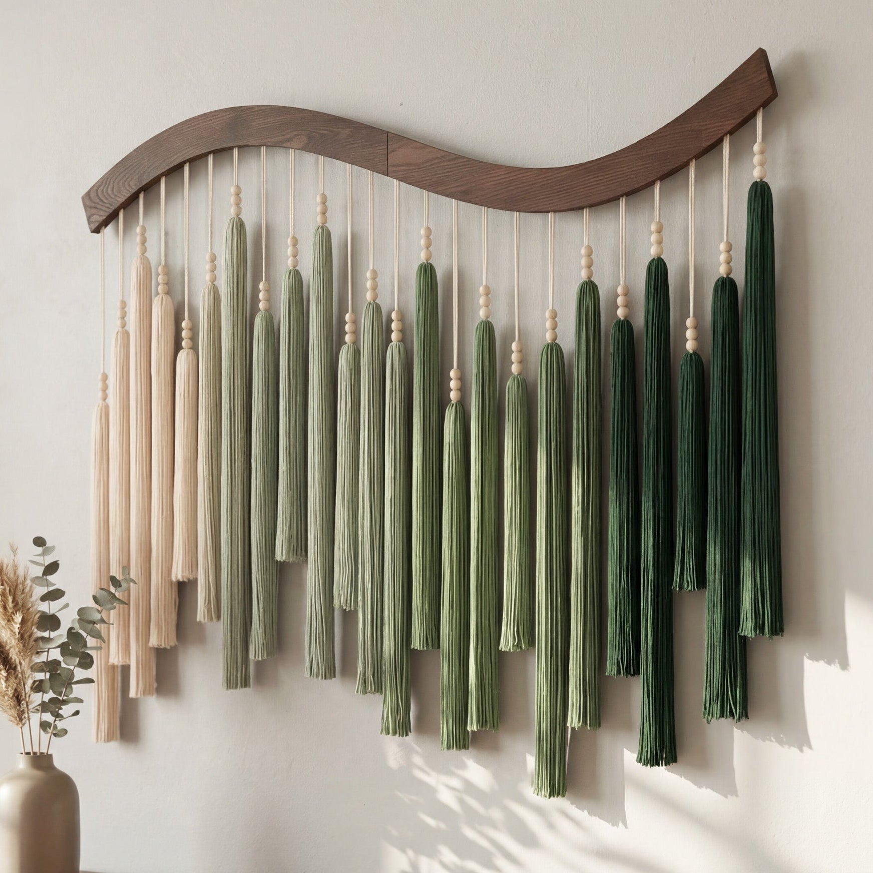 Arcadia Wall Art Macrame Wood for Boho Wall Decor Home U44