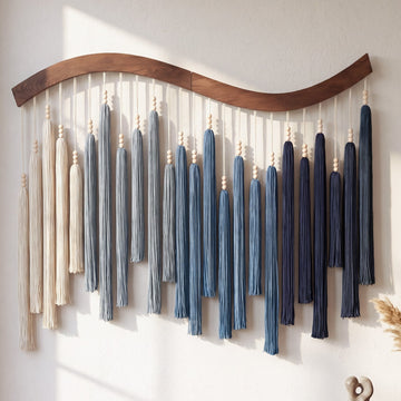 Arcadia Wall Art Macrame Wood for Boho Wall Decor Home U44